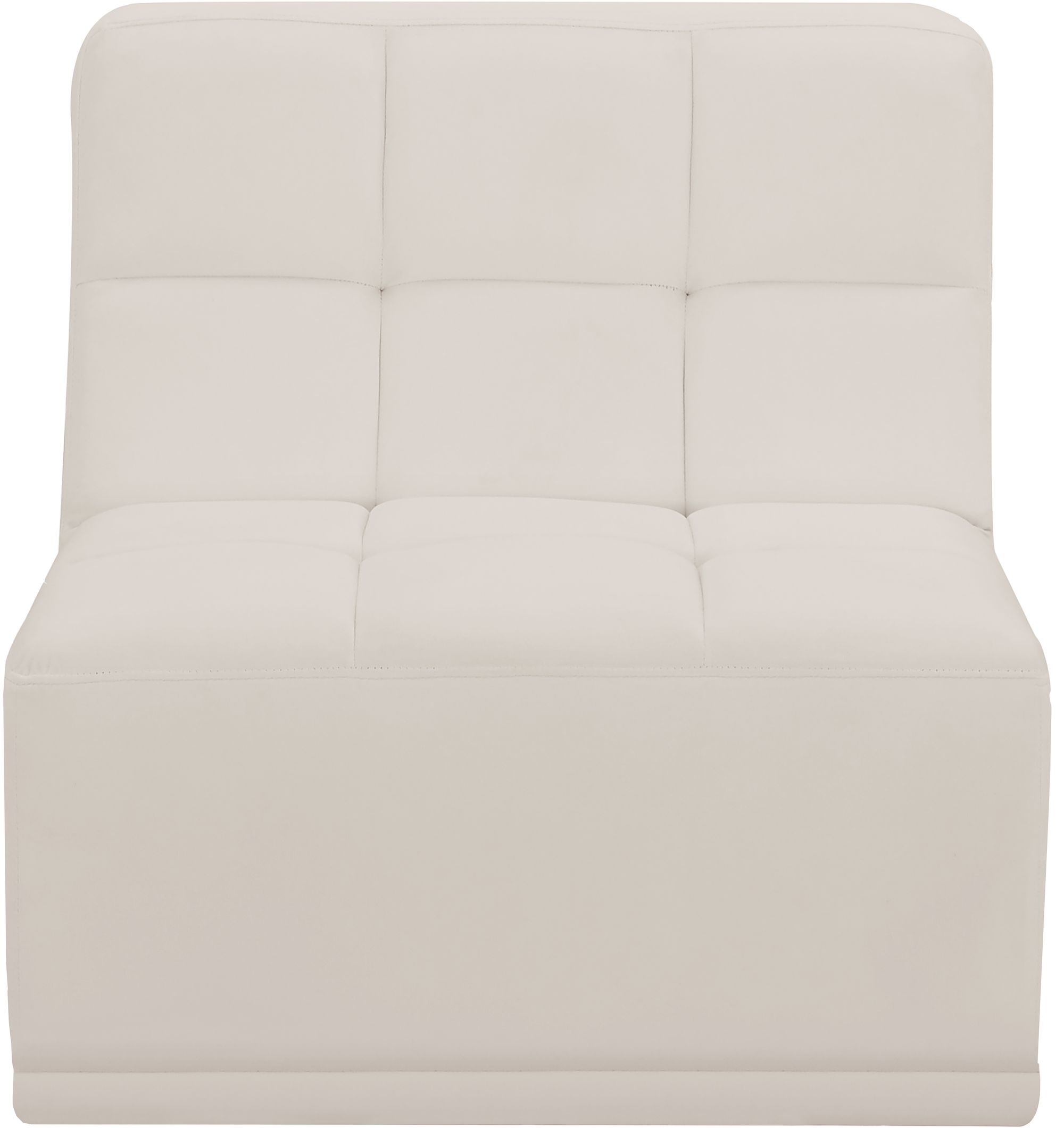 Relax Velvet Modular Armless Chair