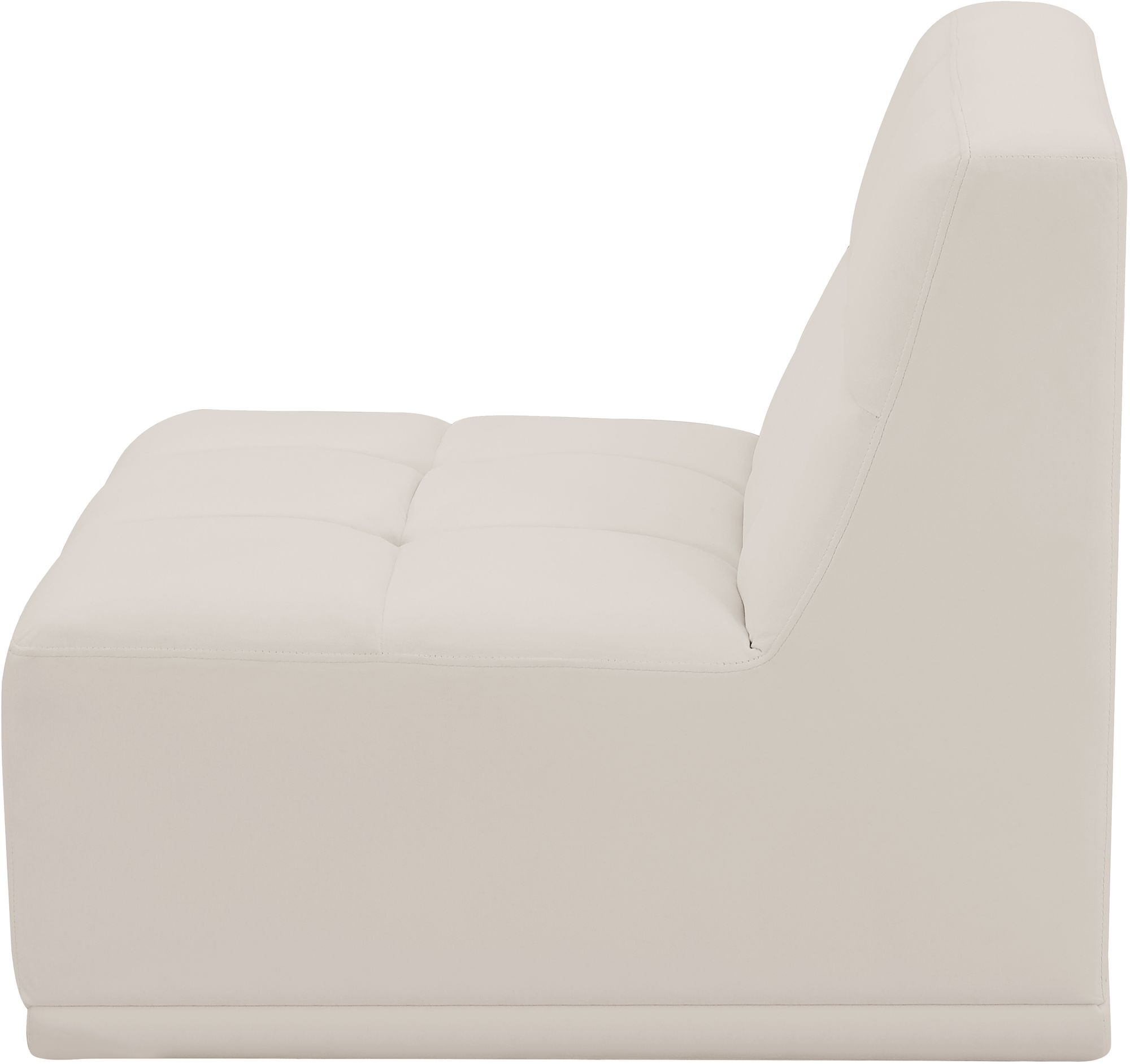 Relax Velvet Modular Armless Chair