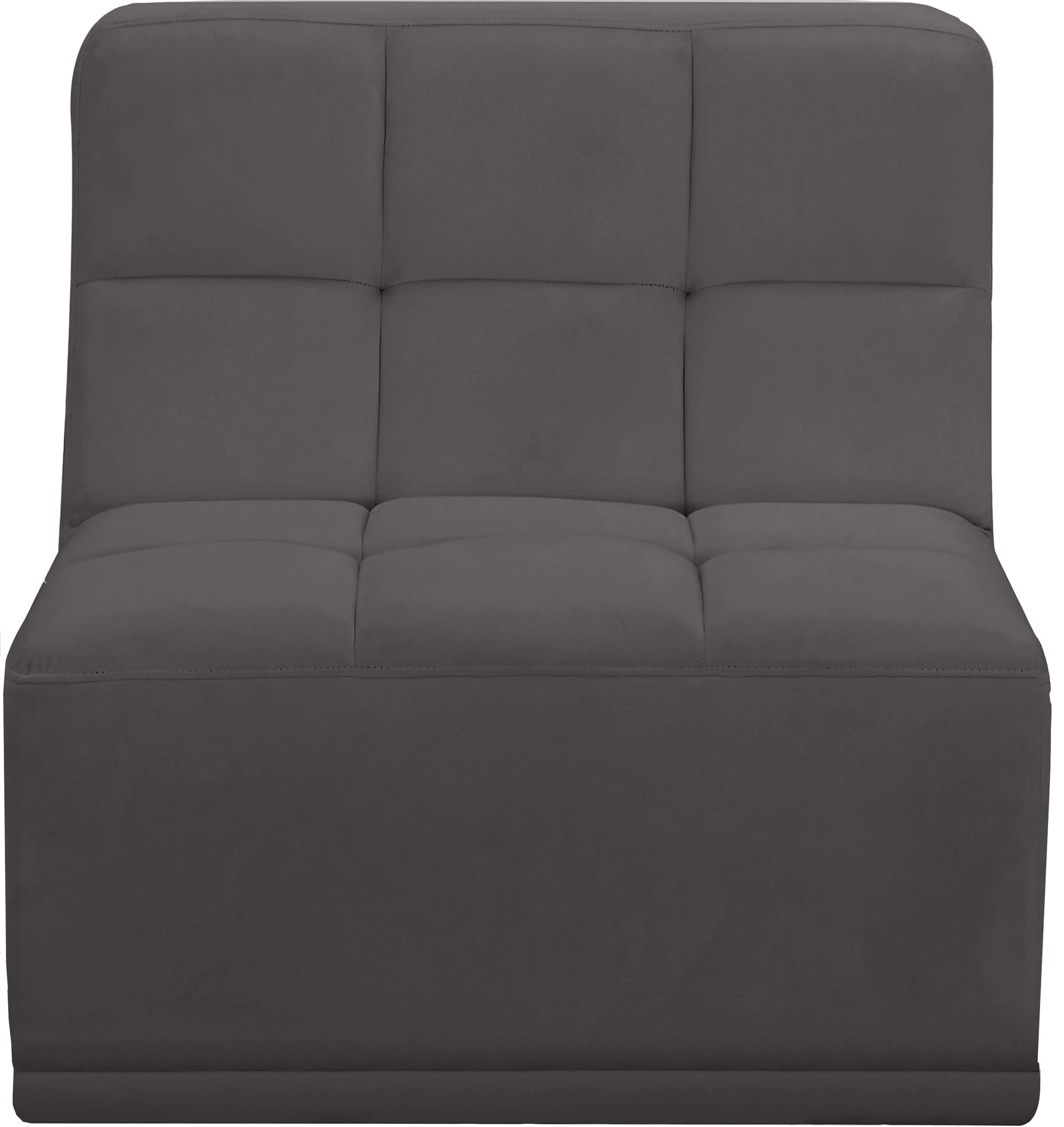 Relax Velvet Modular Armless Chair