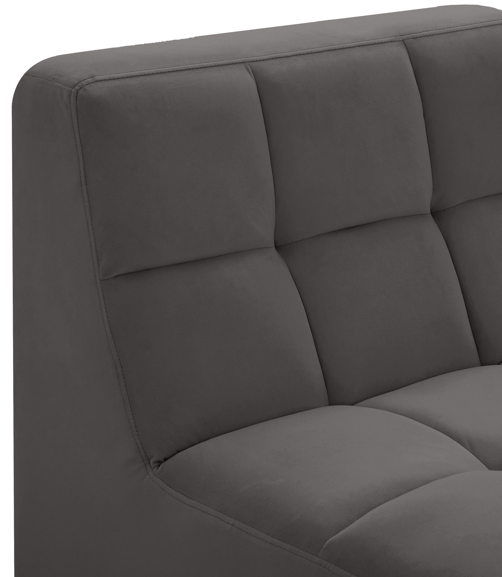 Relax Velvet Modular Armless Chair