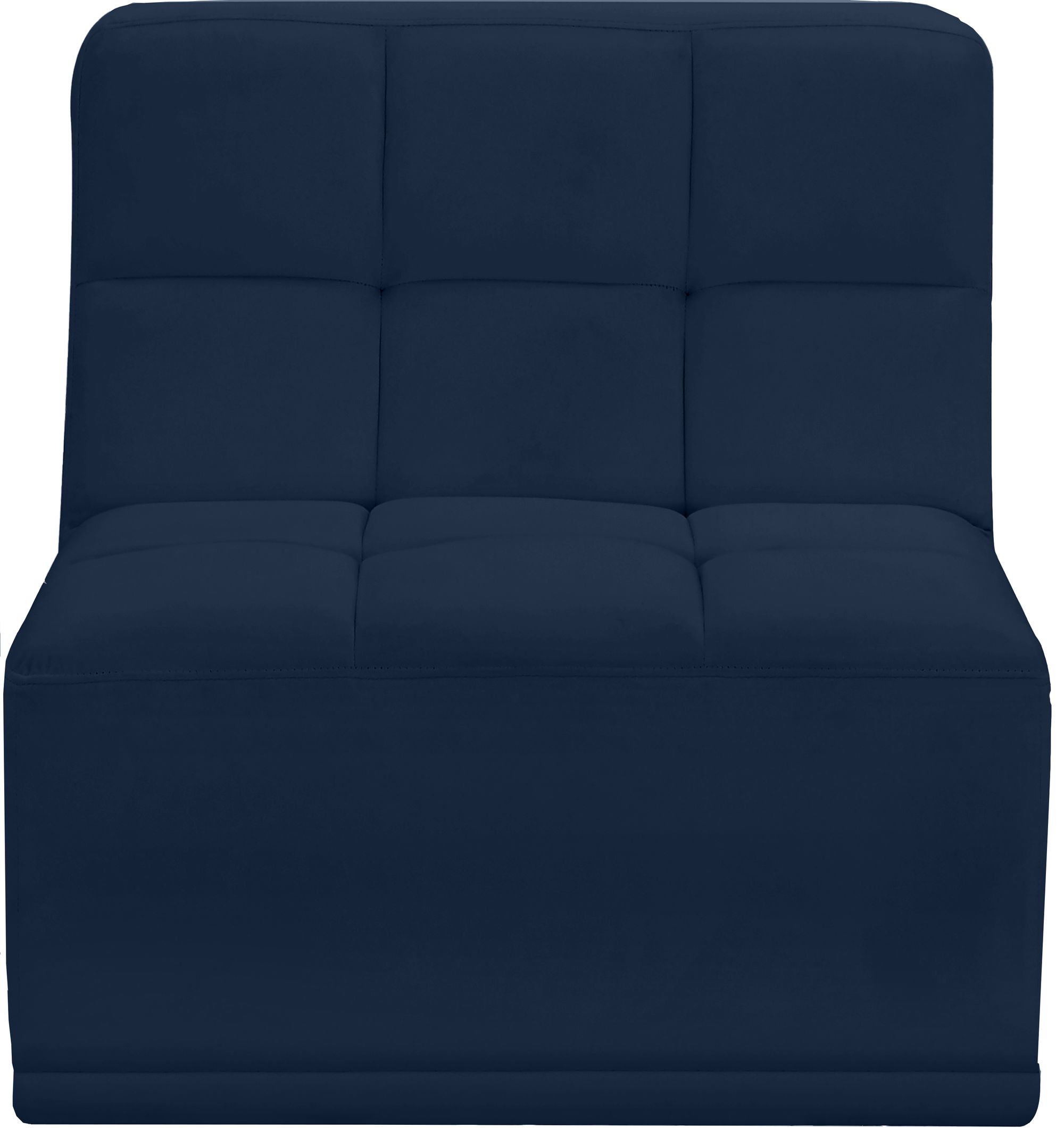 Relax Velvet Modular Armless Chair