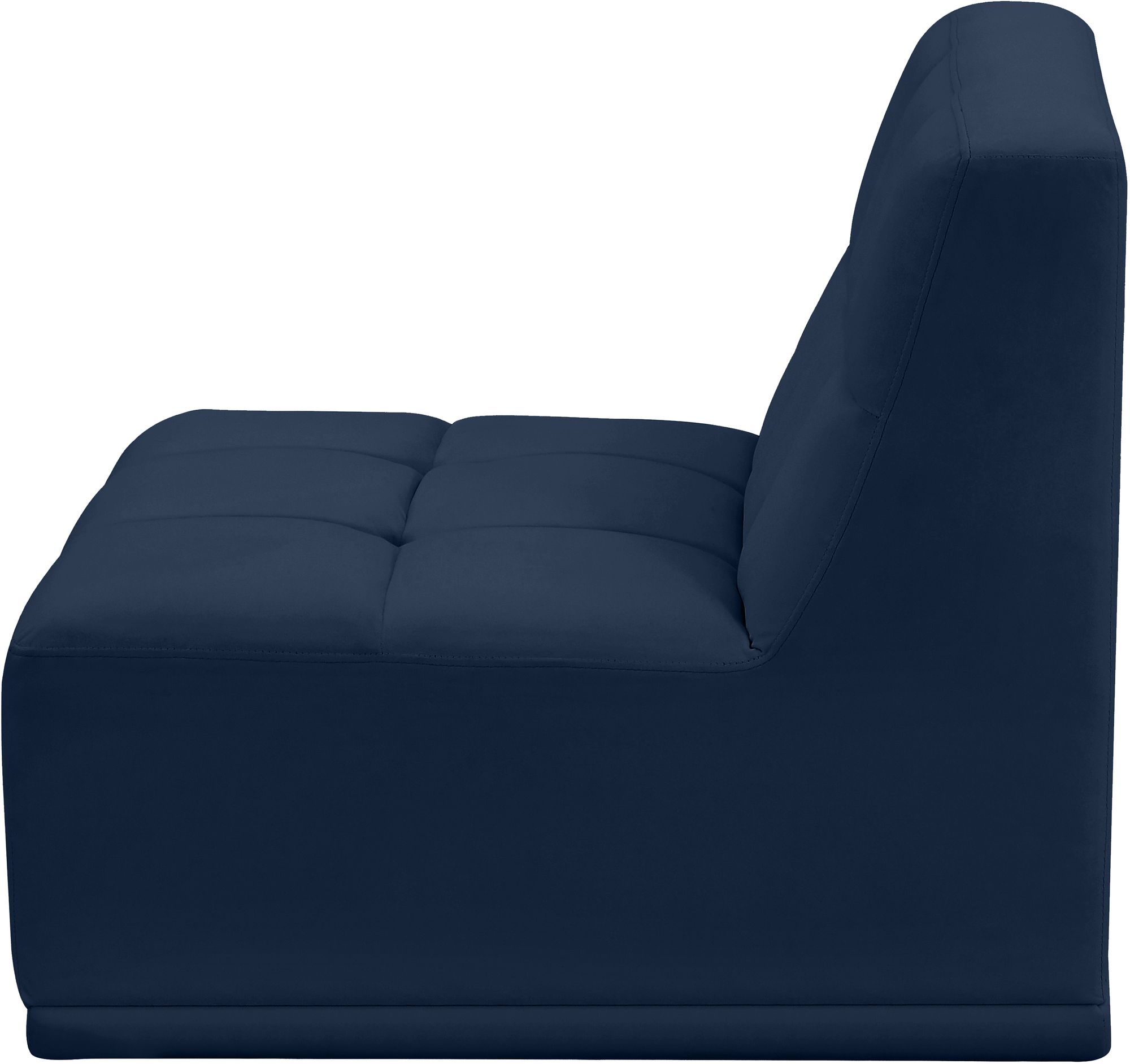 Relax Velvet Modular Armless Chair