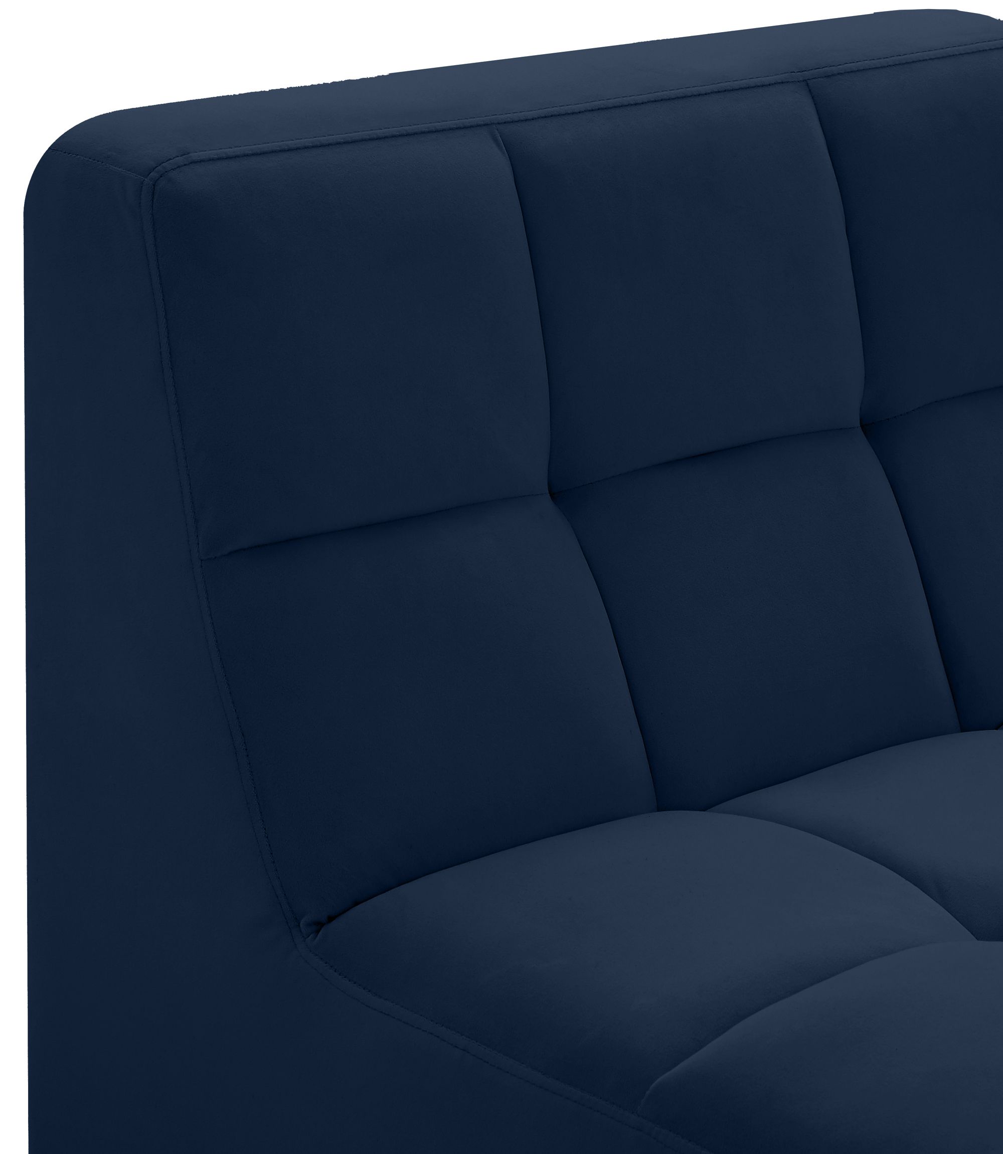 Relax Velvet Modular Armless Chair