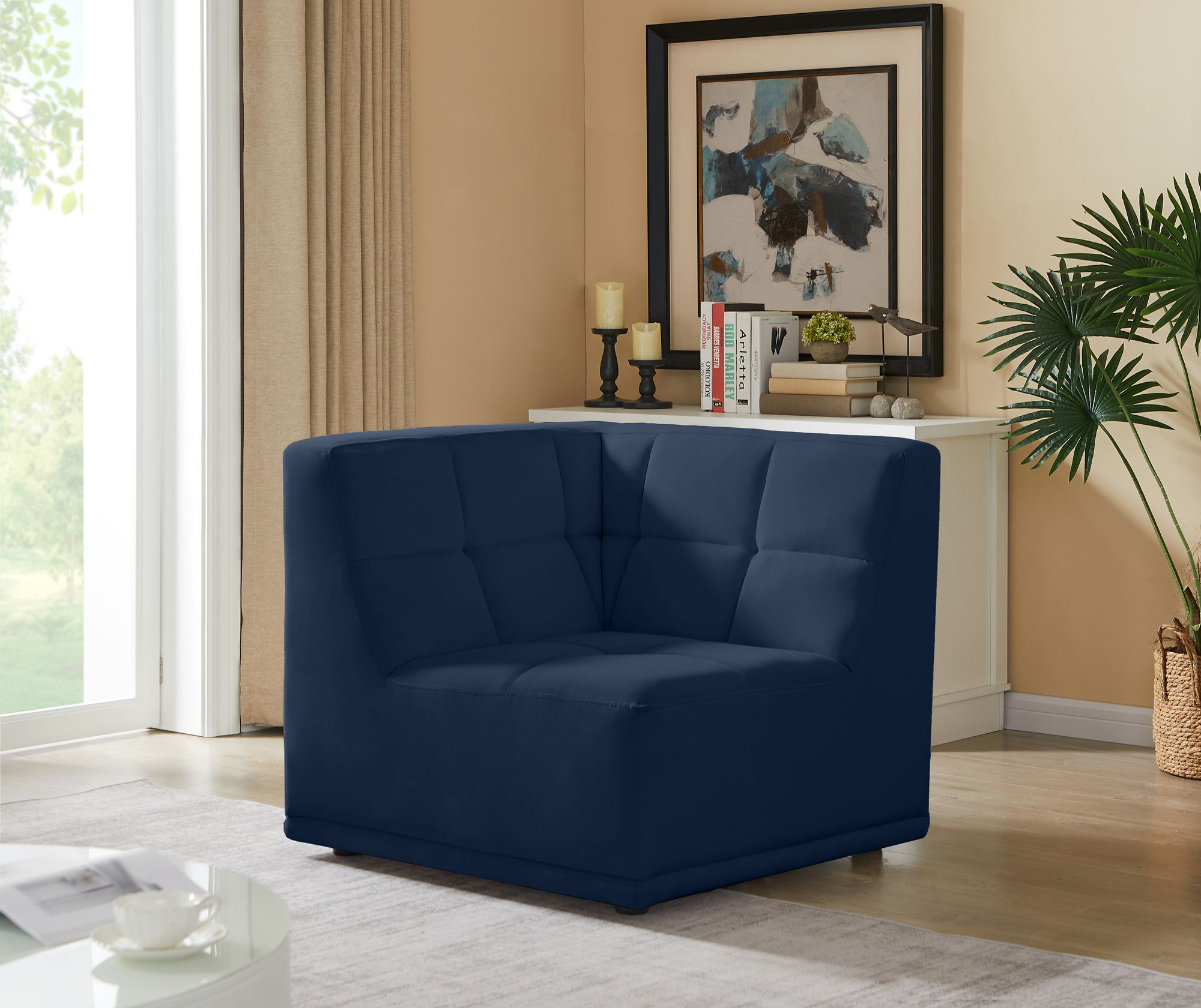 Relax Velvet Modular Corner Chair