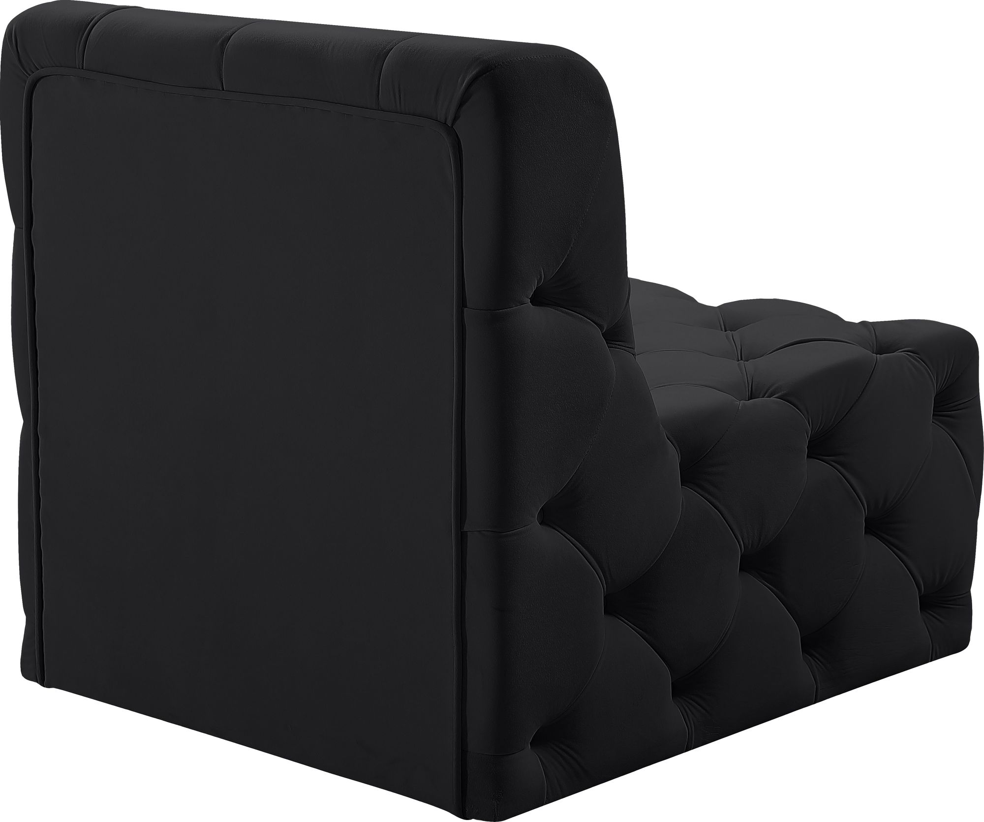 Tuft Velvet Modular Armless Chair