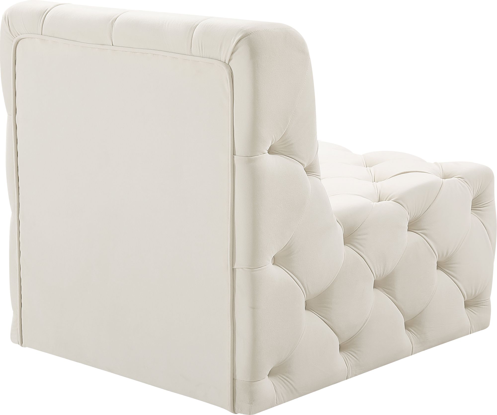 Tuft Velvet Modular Armless Chair