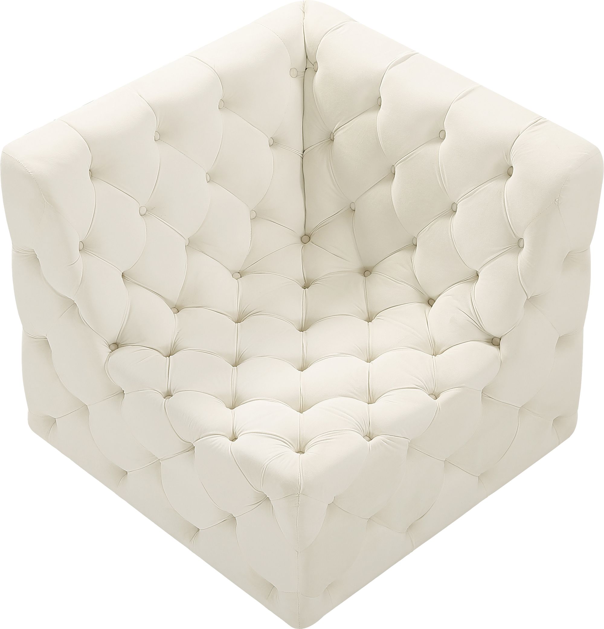 Tuft Velvet Modular Corner Chair