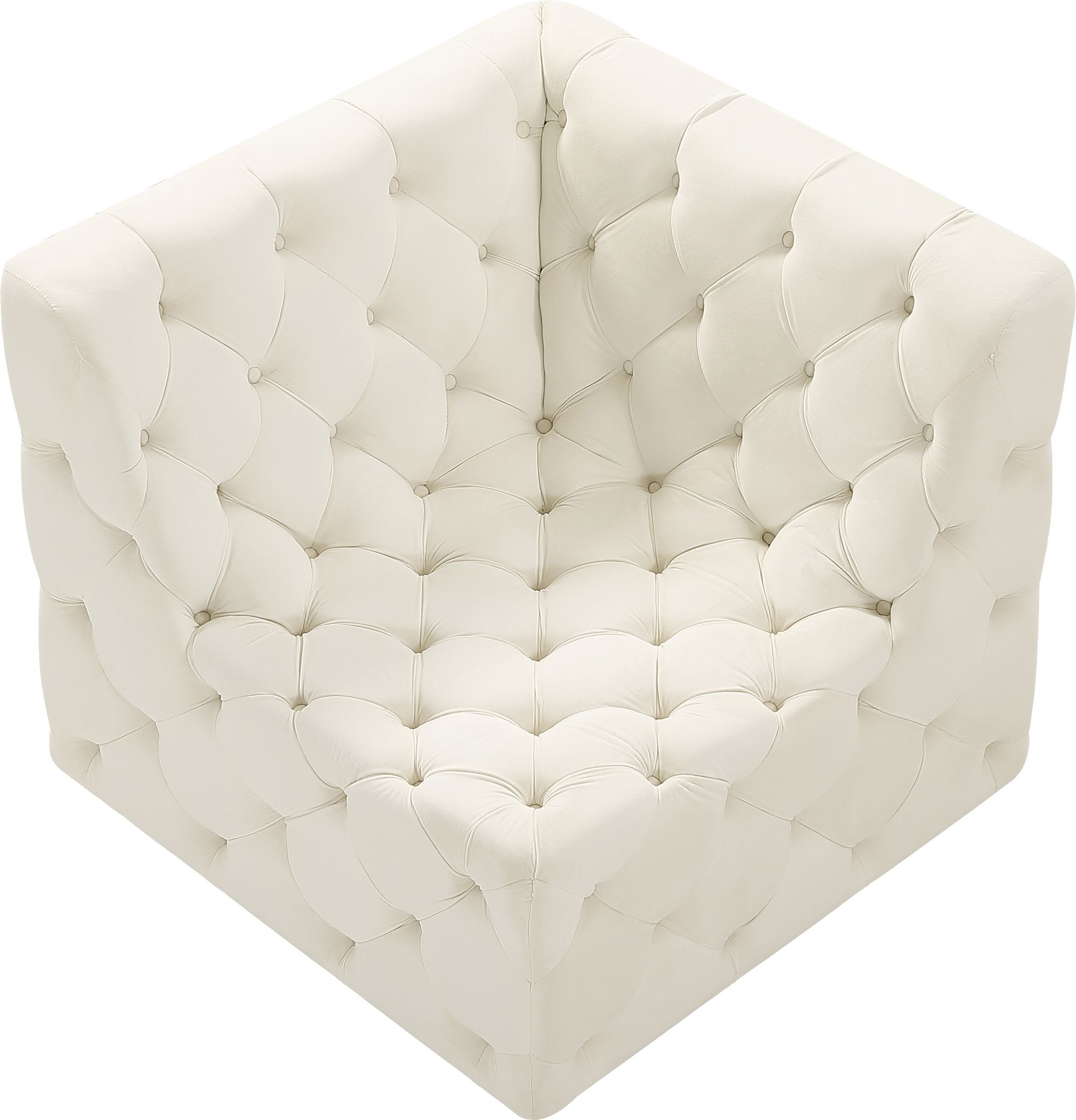 Tuft Velvet Modular Corner Chair