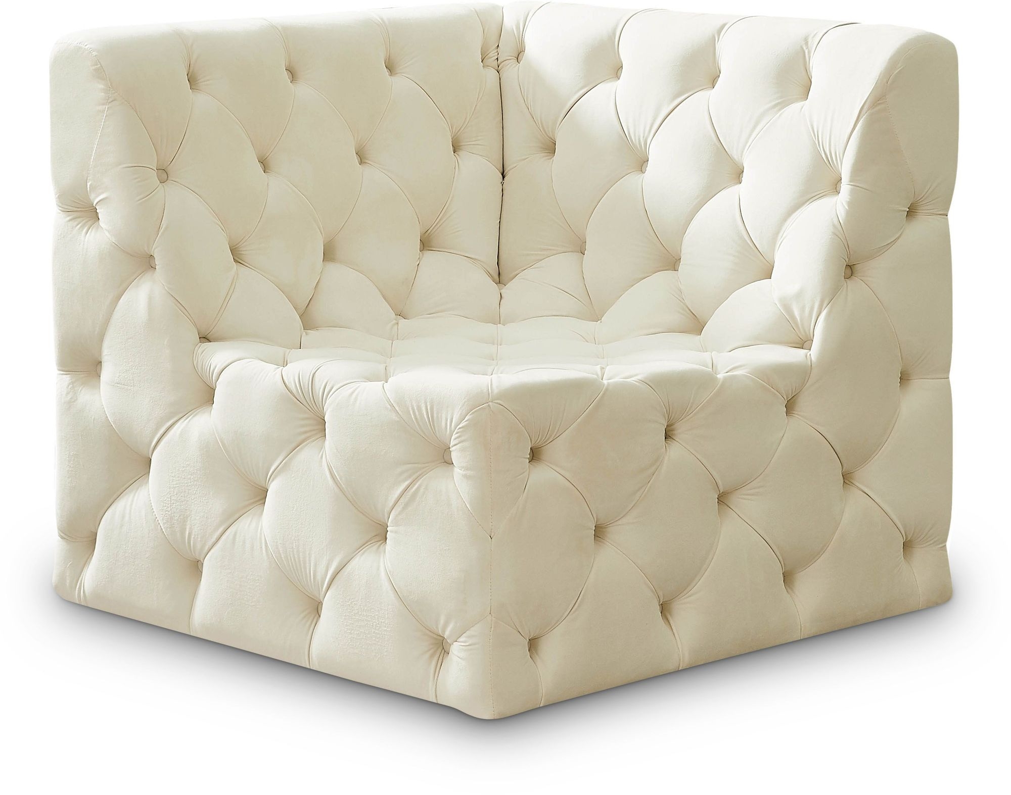 Tuft Velvet Modular Corner Chair