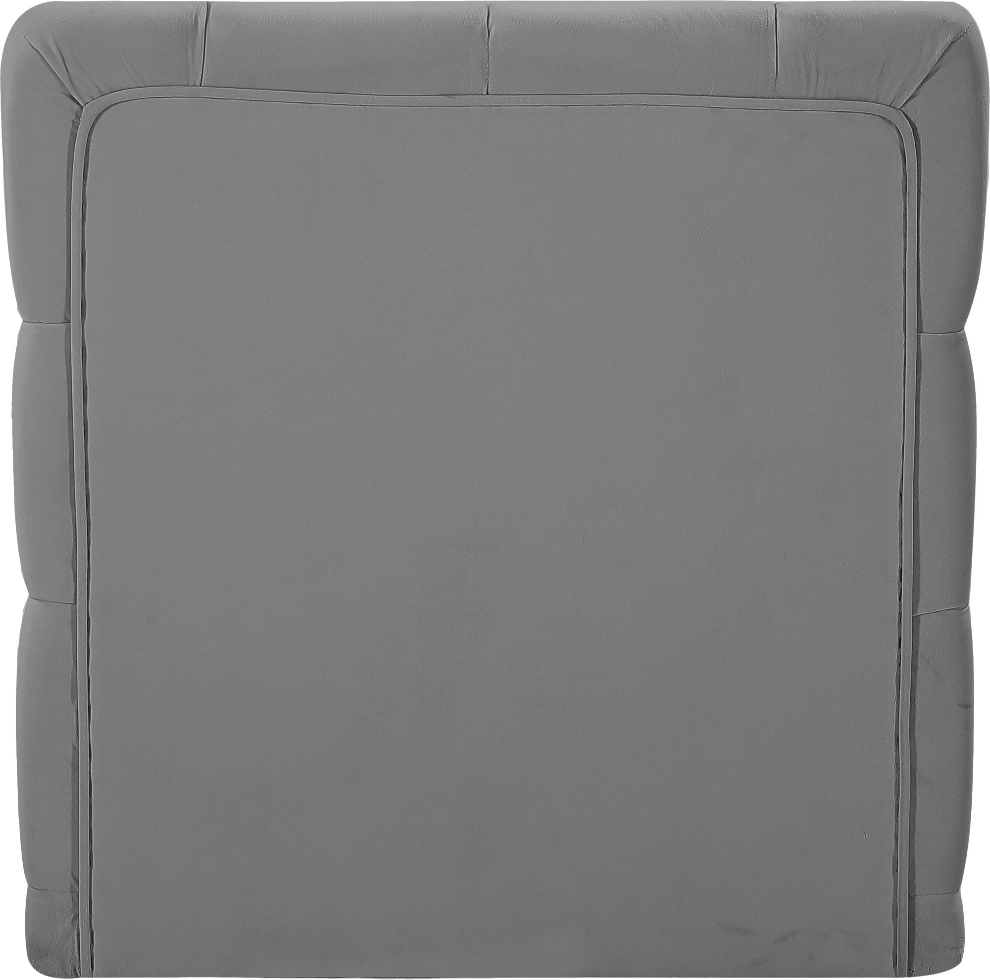 Tuft Velvet Modular Armless Chair