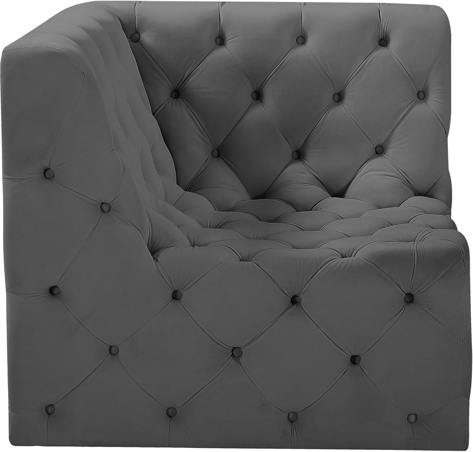 Tuft Velvet Modular Corner Chair