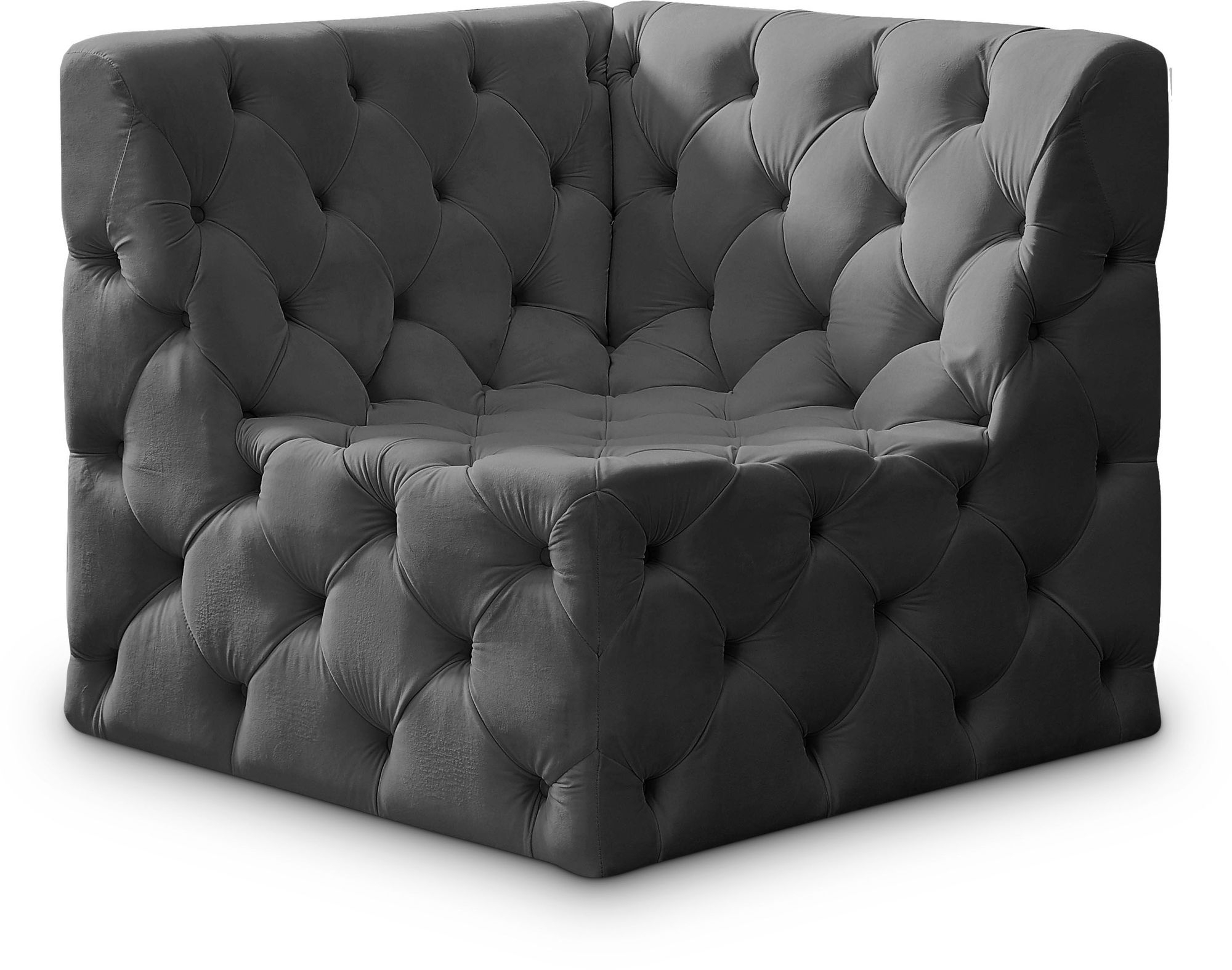 Tuft Velvet Modular Corner Chair