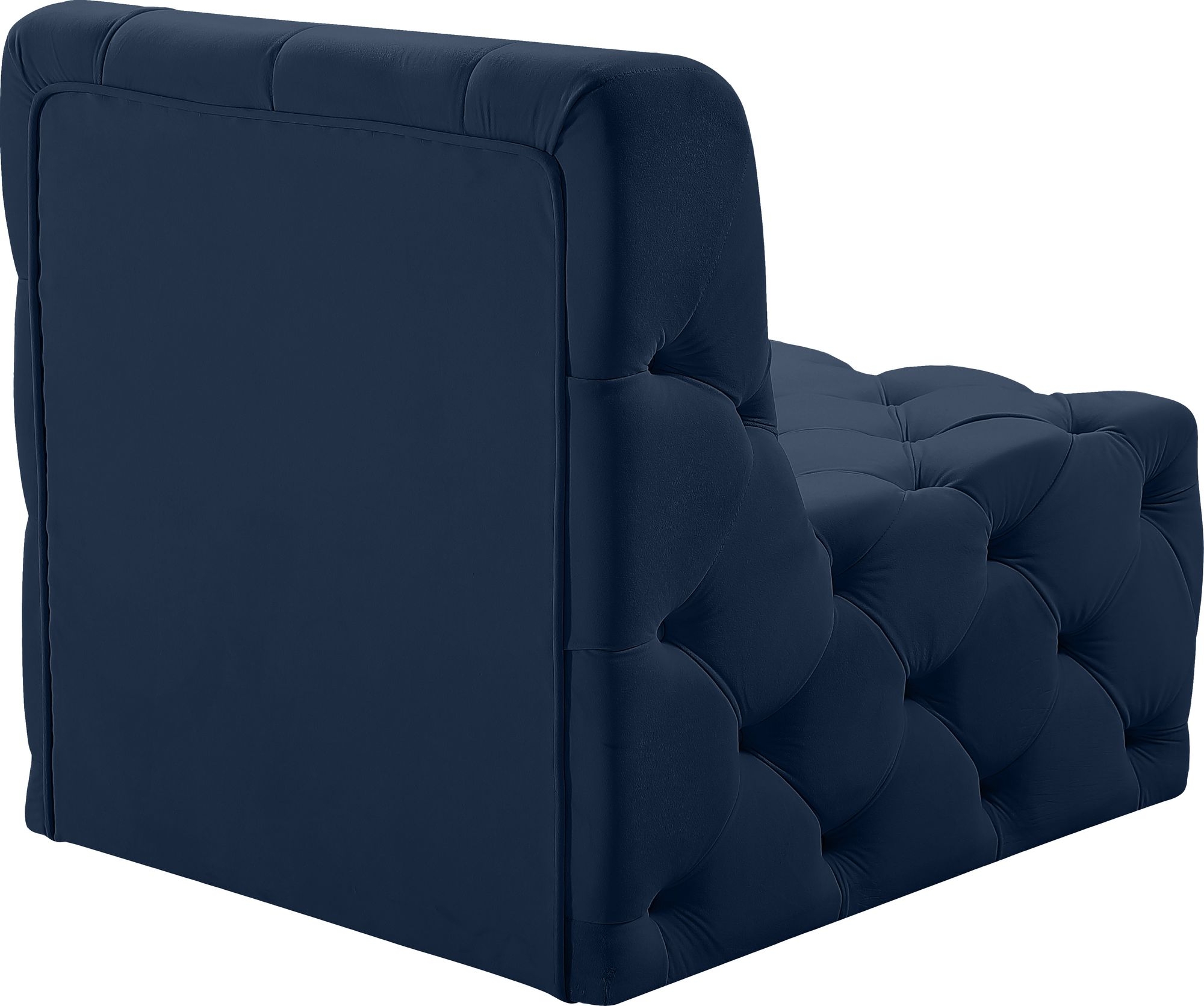 Tuft Velvet Modular Armless Chair