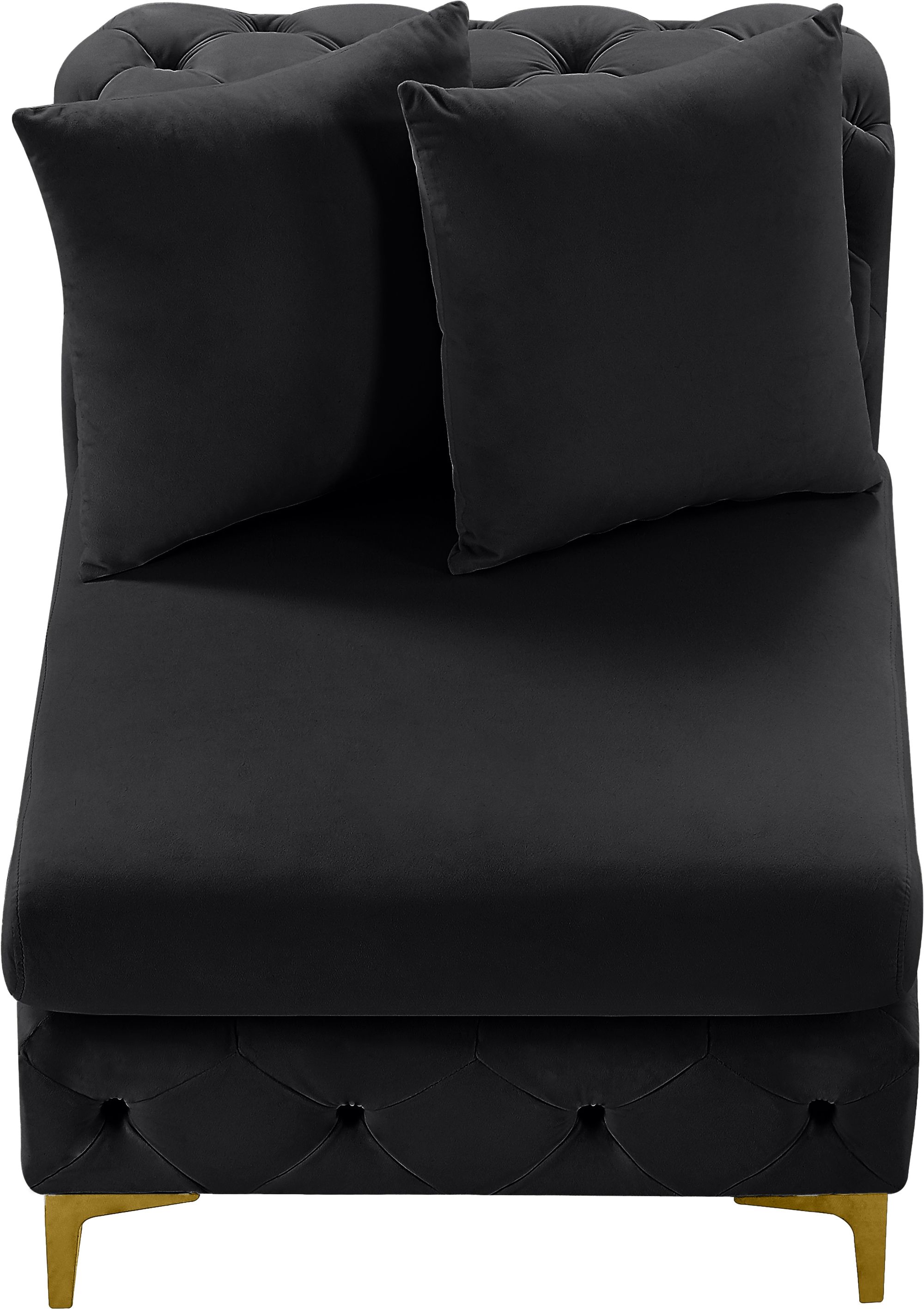 Tremblay Velvet Modular Armless Chair