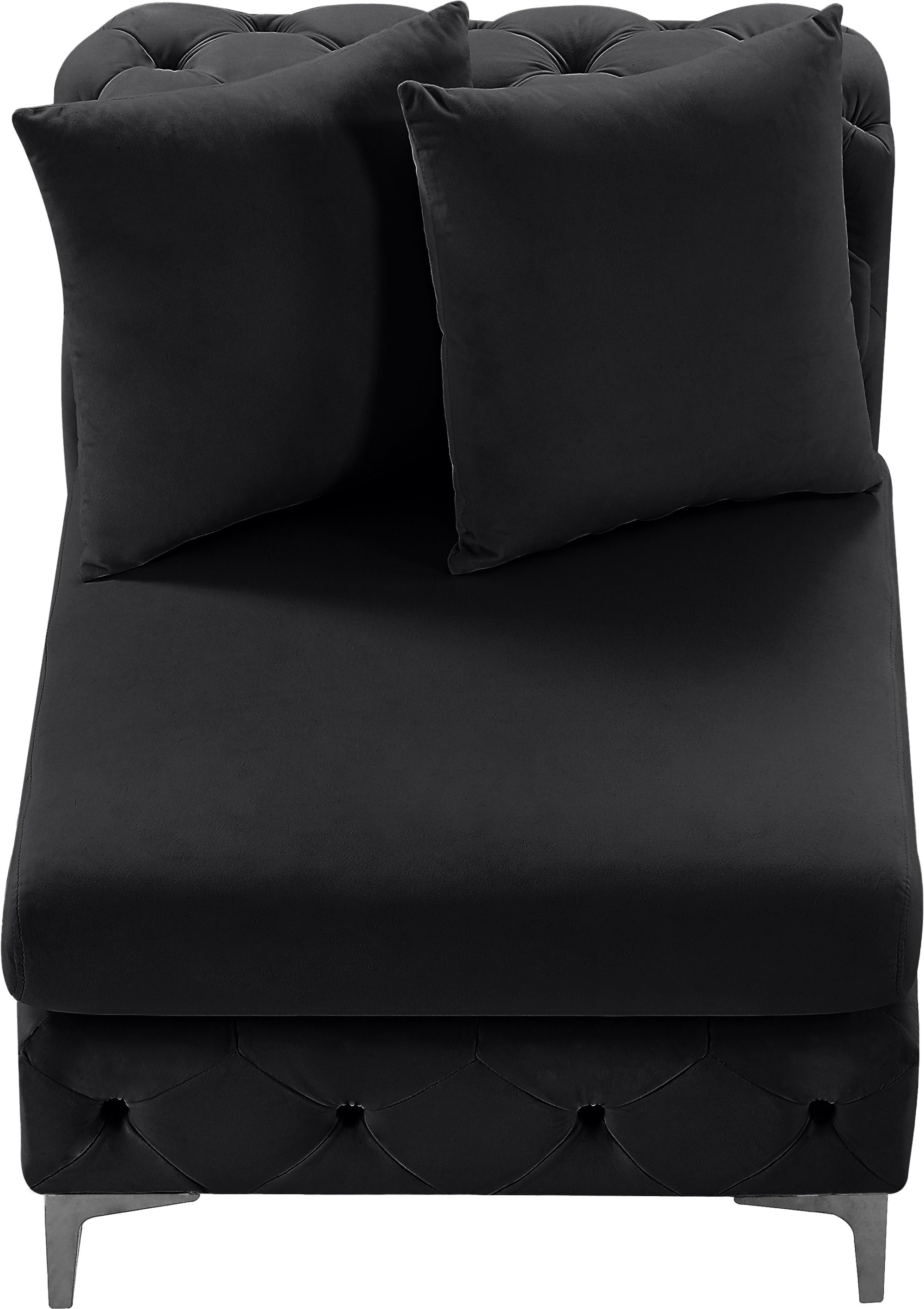 Tremblay Velvet Modular Armless Chair