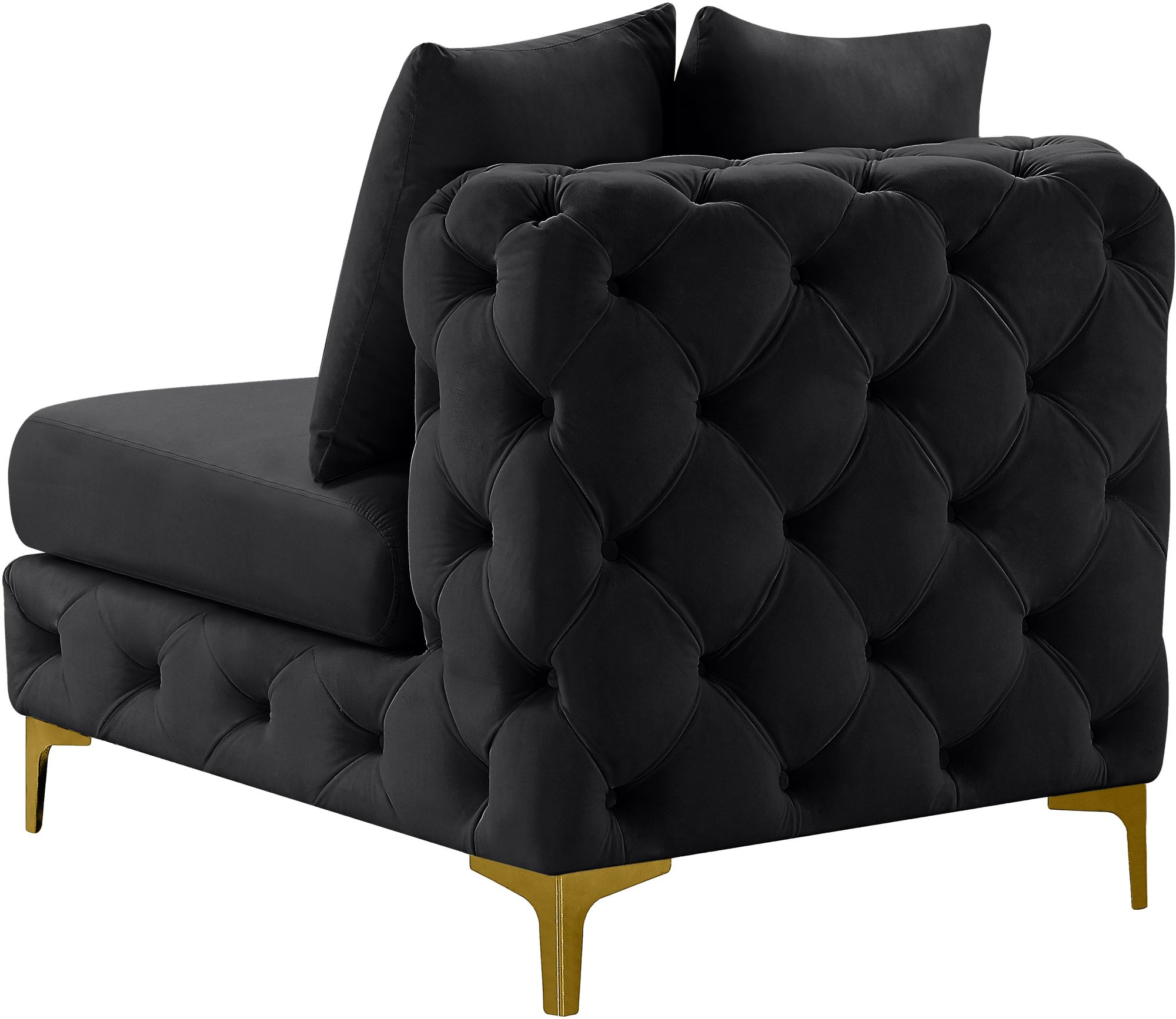 Tremblay Velvet Modular Armless Chair