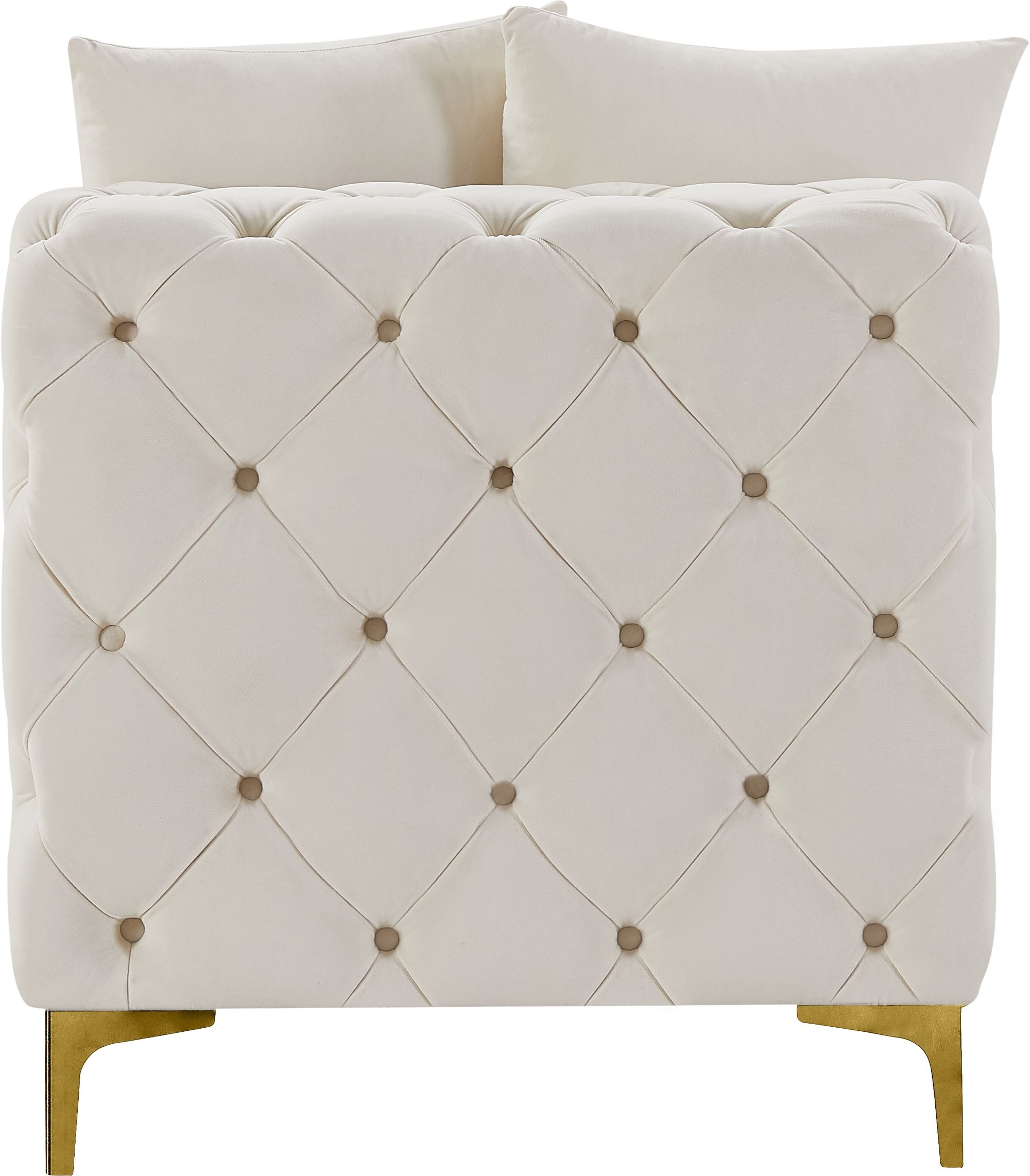 Tremblay Velvet Modular Armless Chair