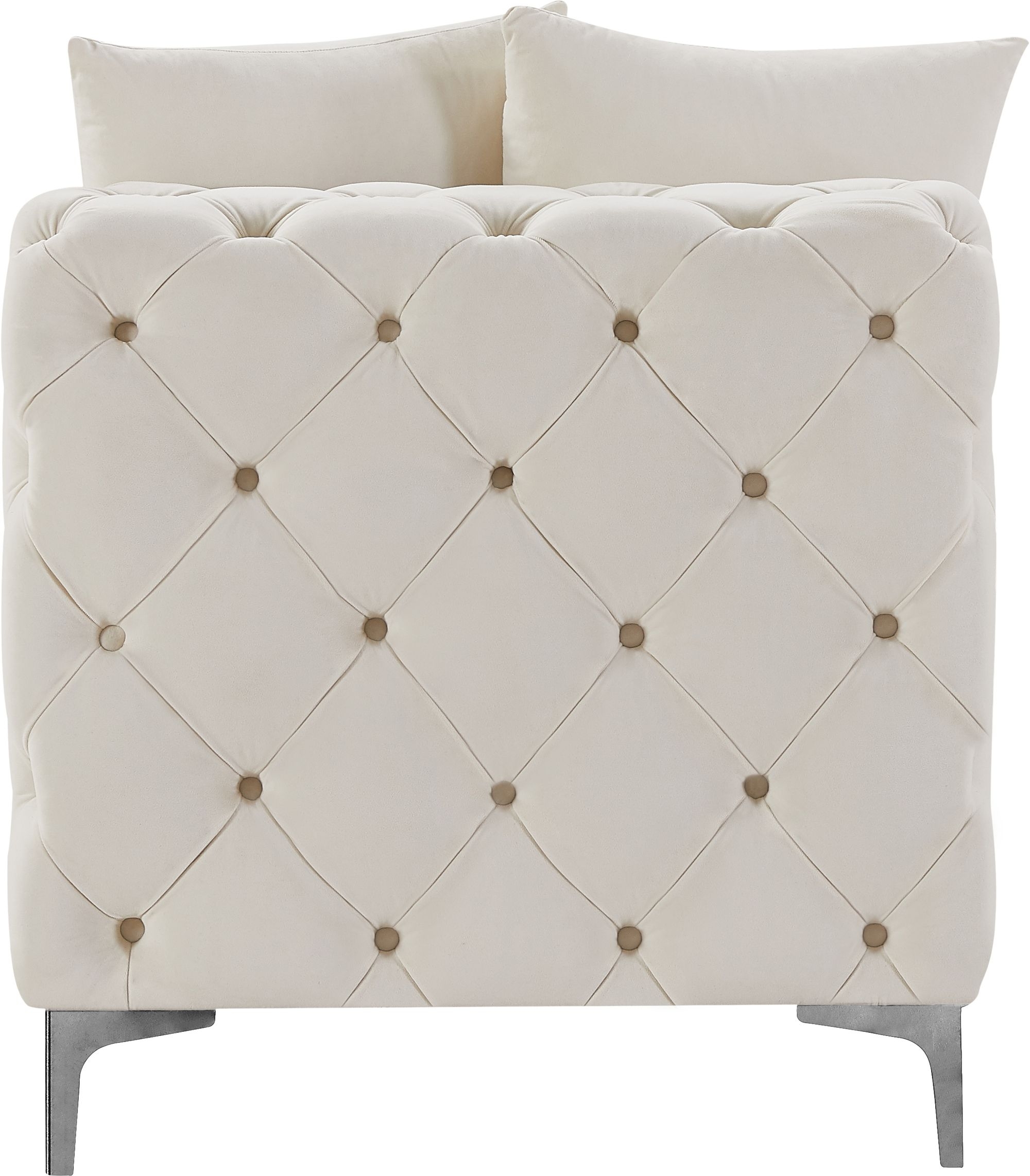 Tremblay Velvet Modular Armless Chair