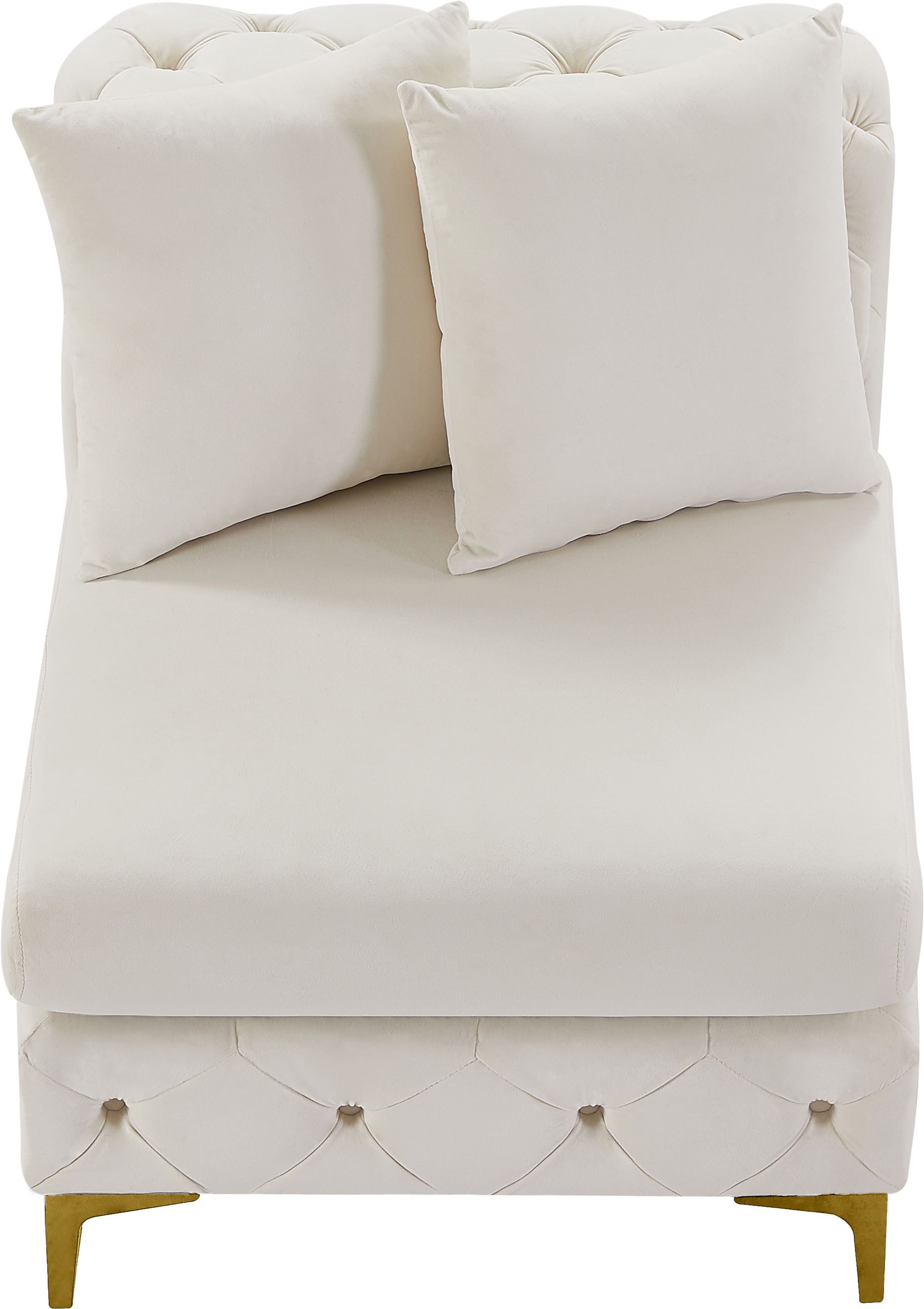 Tremblay Velvet Modular Armless Chair