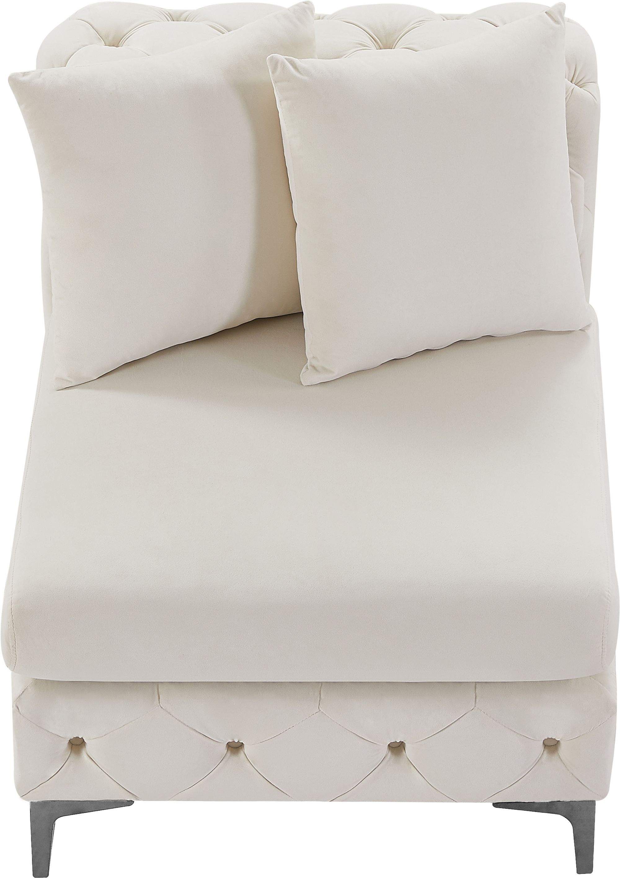 Tremblay Velvet Modular Armless Chair