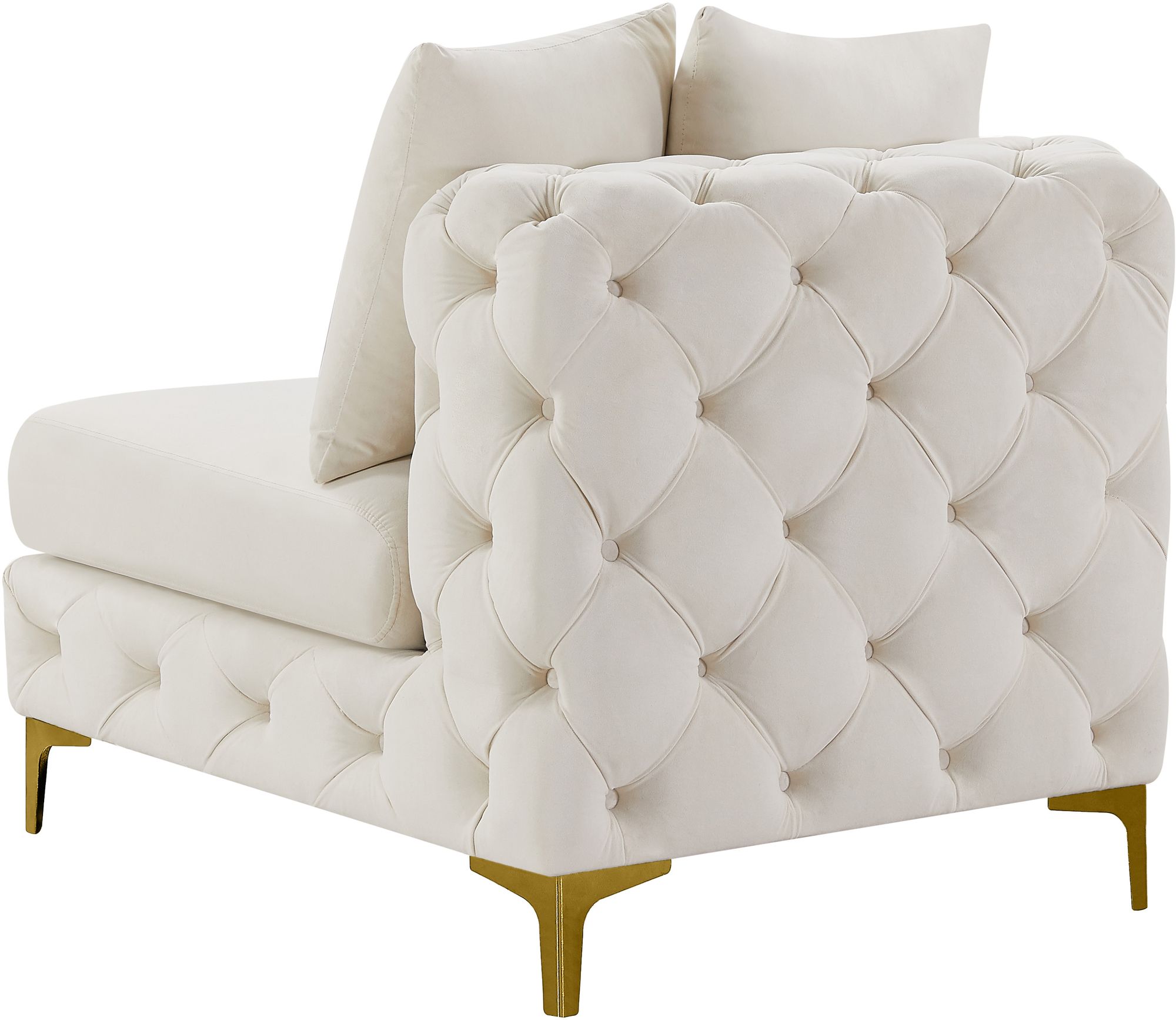 Tremblay Velvet Modular Armless Chair