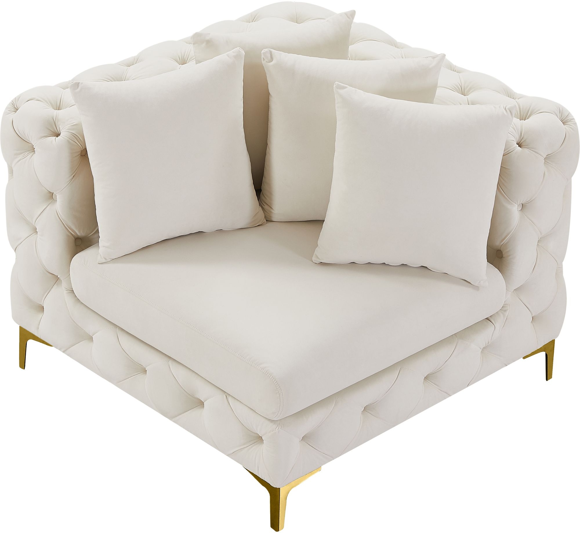 Tremblay Velvet Modular Corner Chair