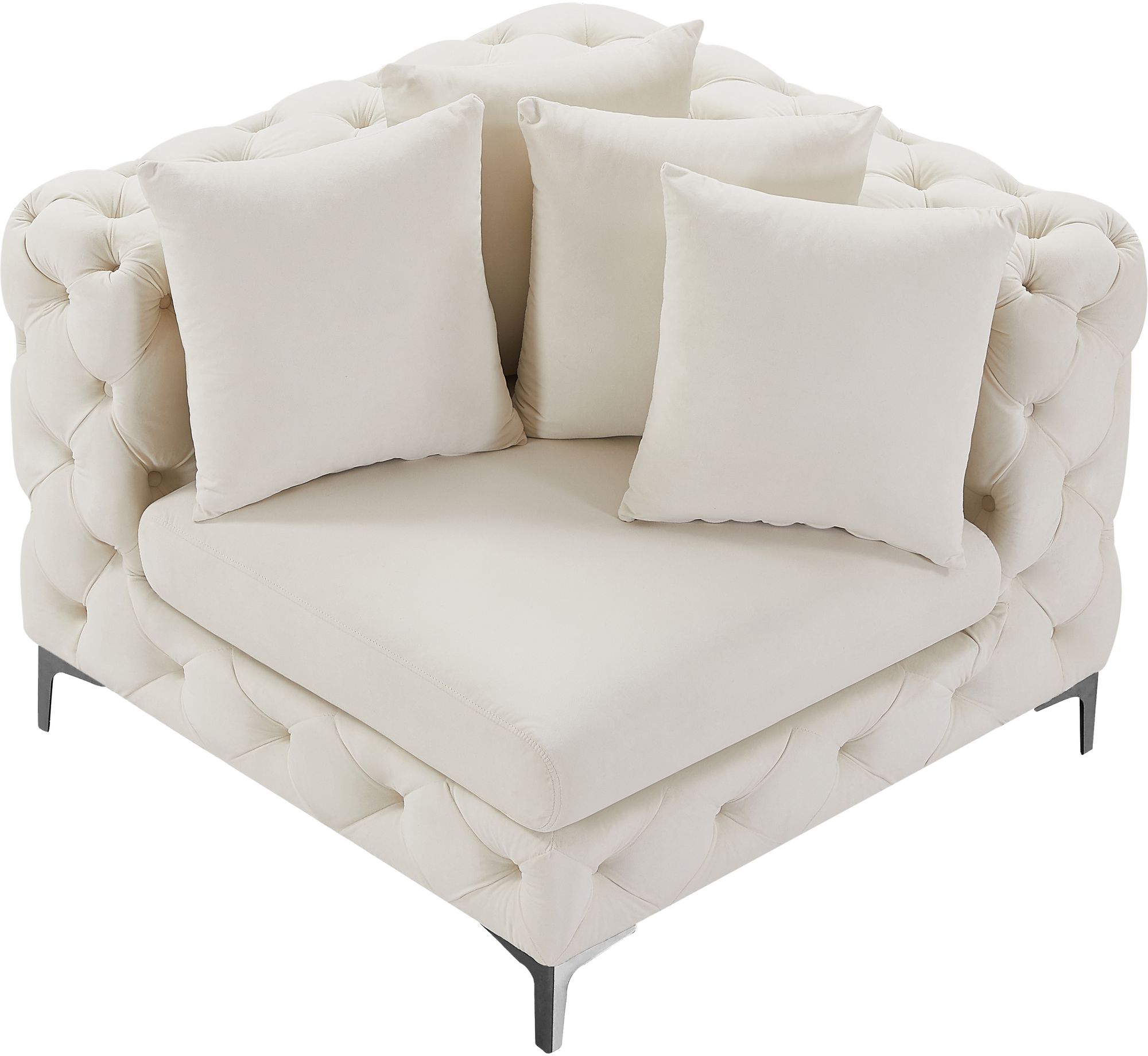 Tremblay Velvet Modular Corner Chair