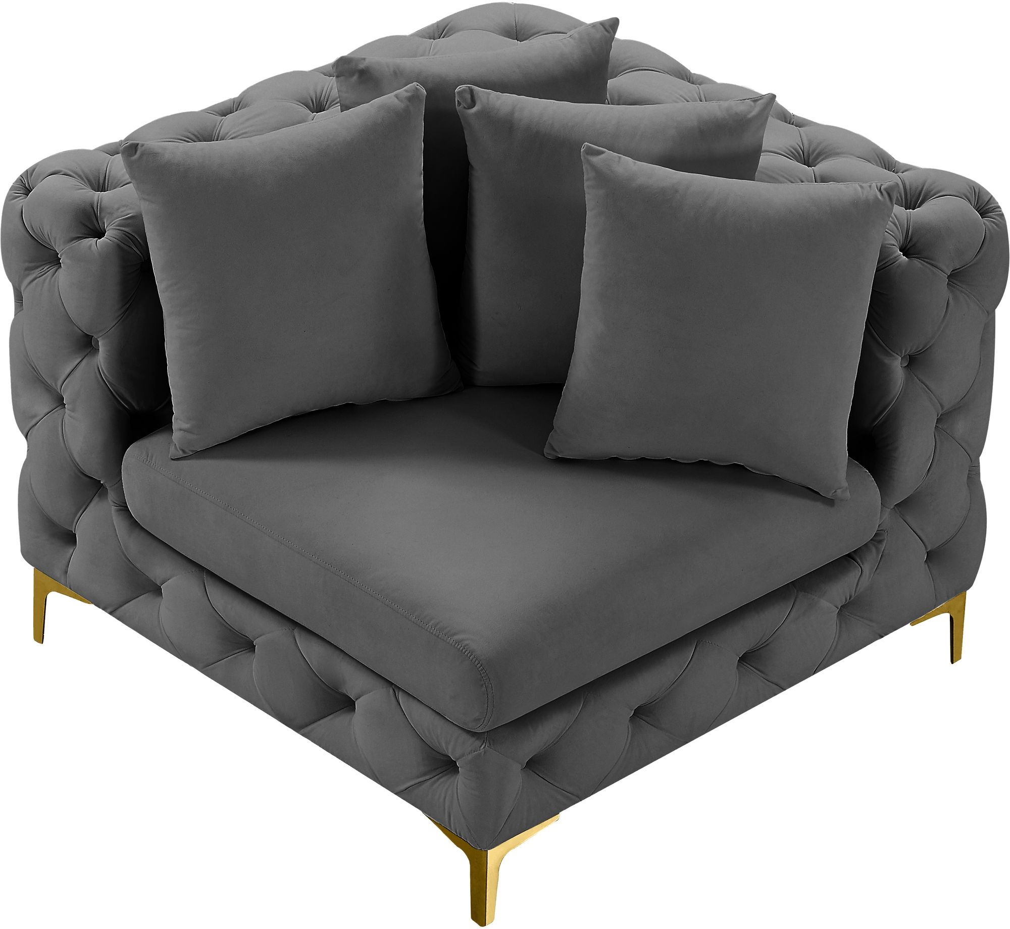Tremblay Velvet Modular Corner Chair