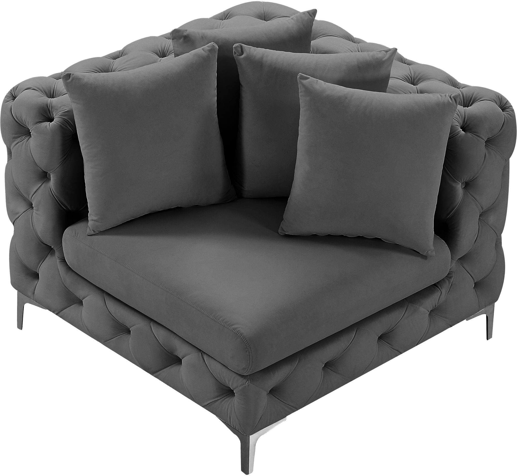 Tremblay Velvet Modular Corner Chair