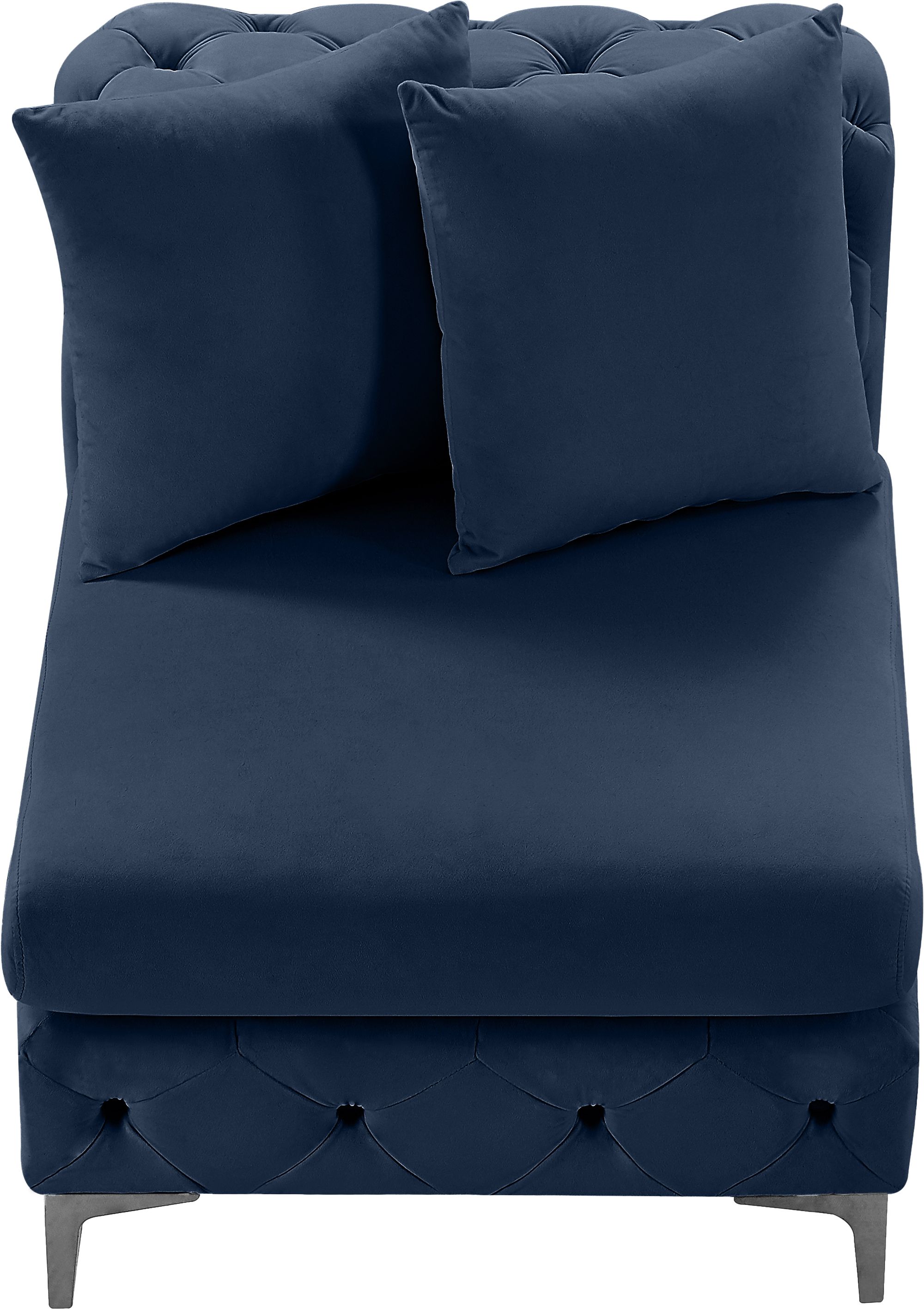 Tremblay Velvet Modular Armless Chair