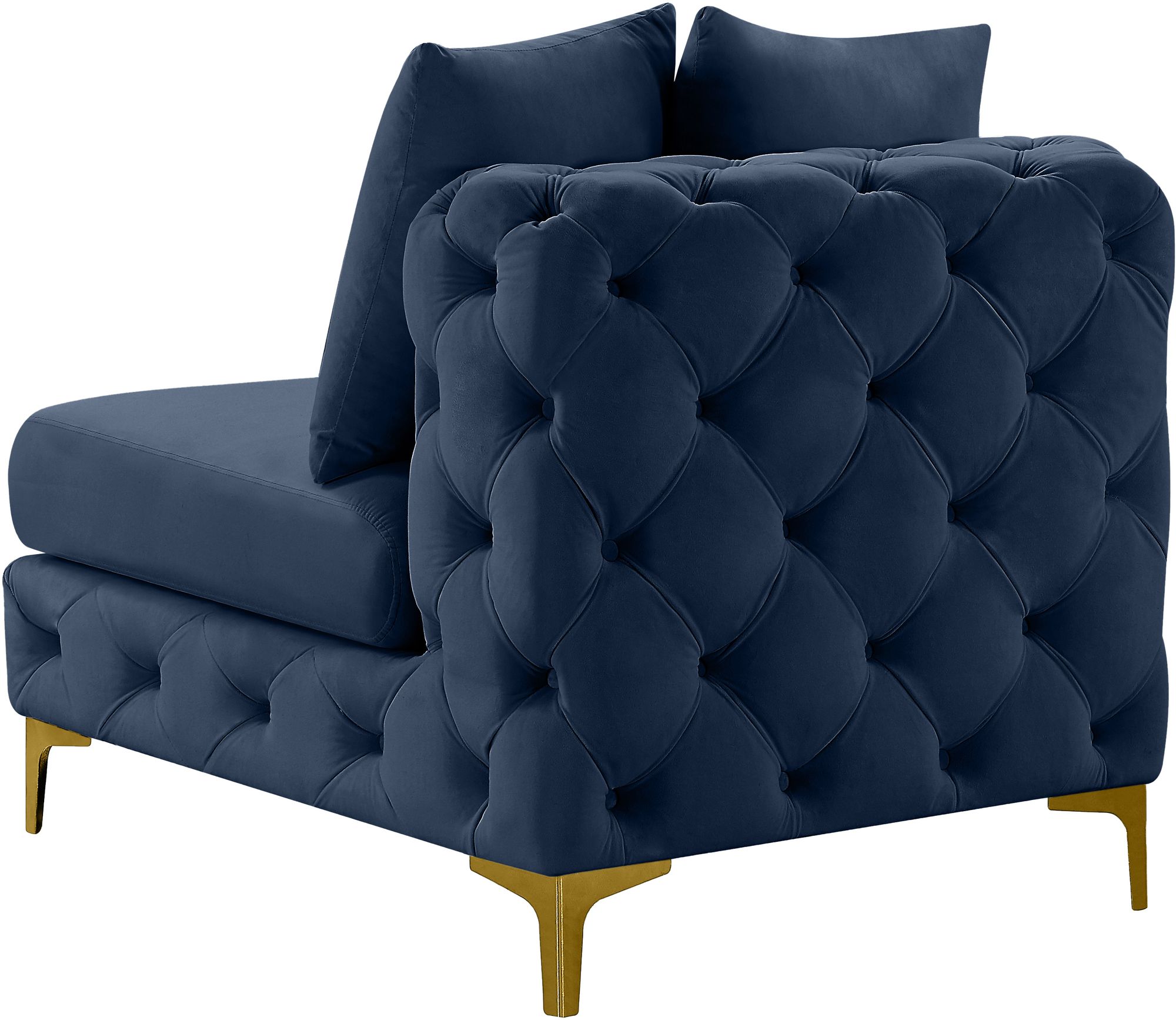 Tremblay Velvet Modular Armless Chair