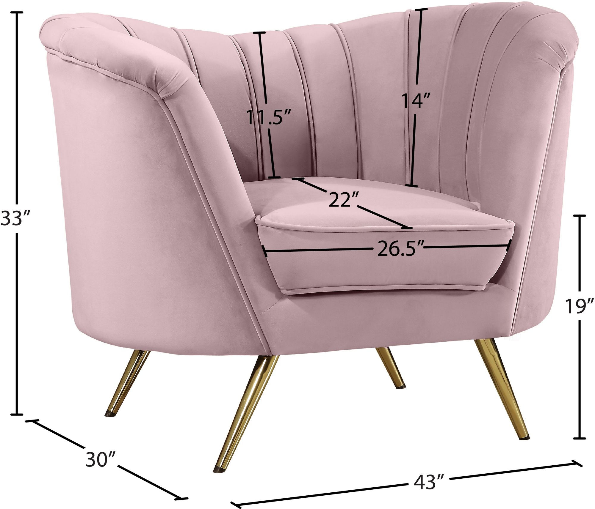 Margo Velvet Chair