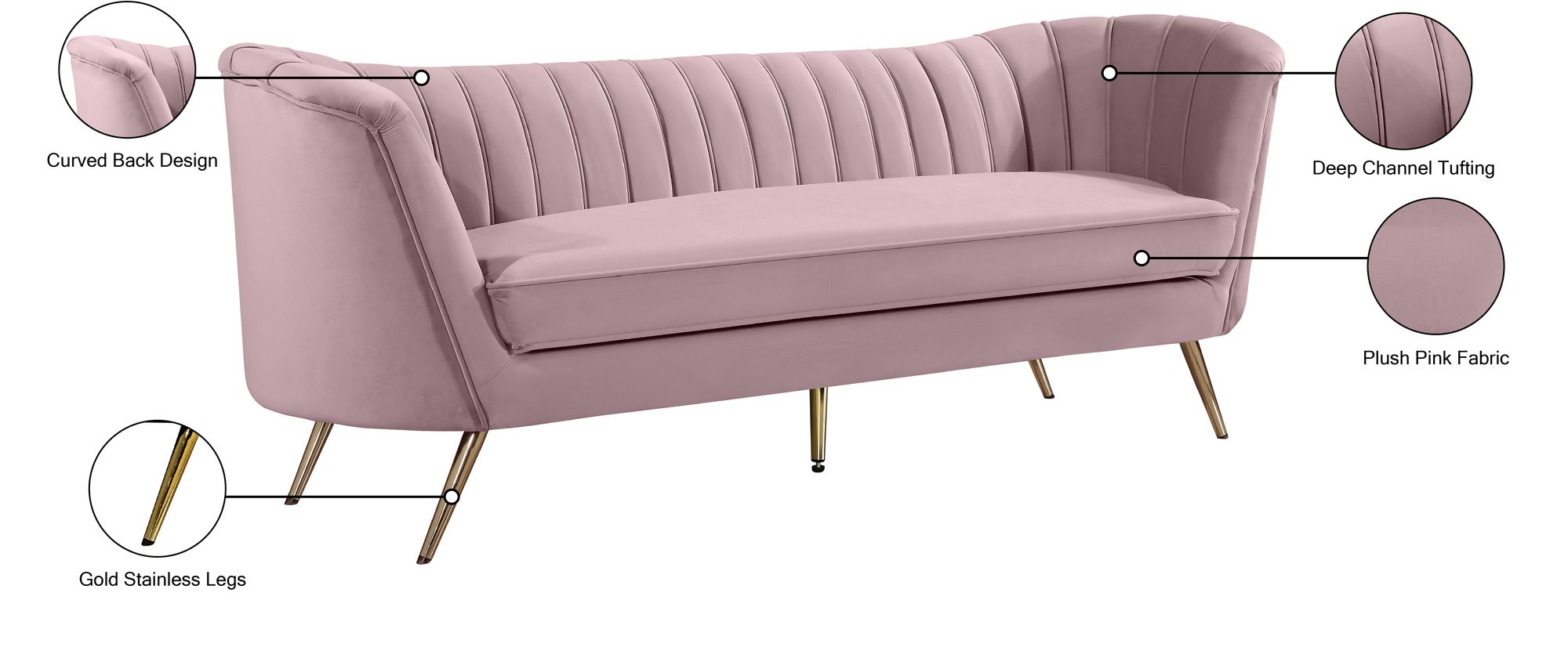 Margo Velvet Sofa
