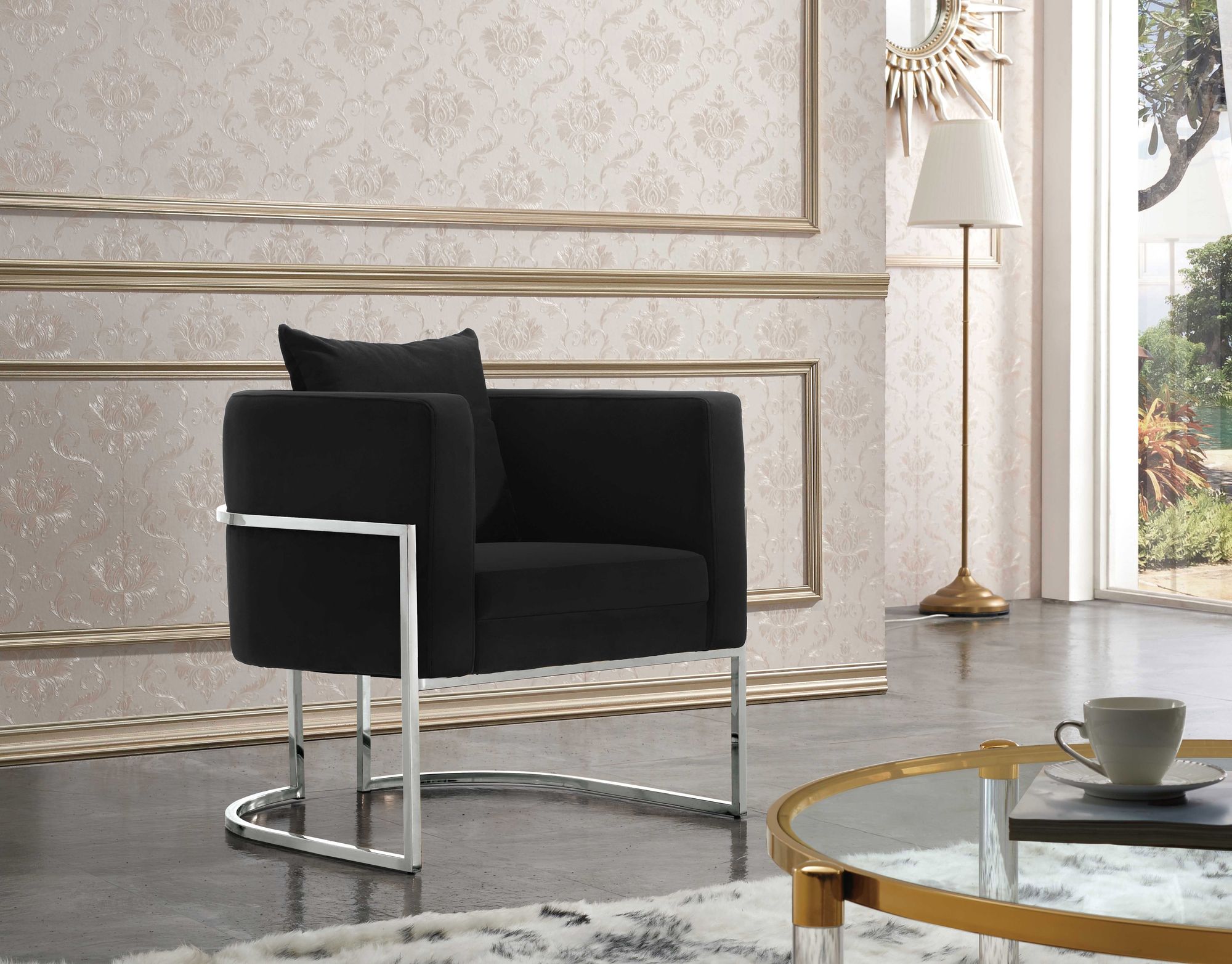 Pippa Velvet Accent Chair