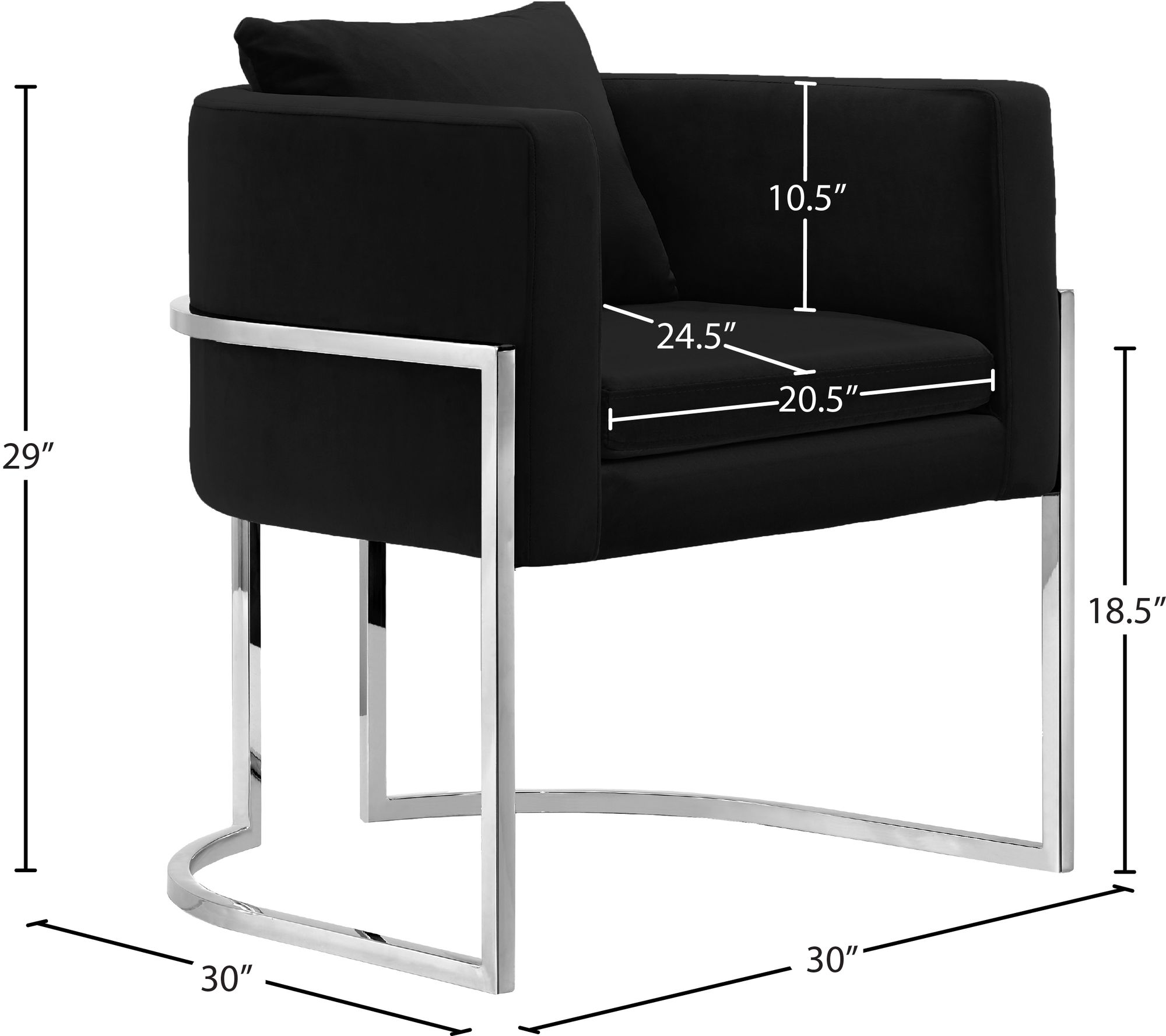 Pippa Velvet Accent Chair