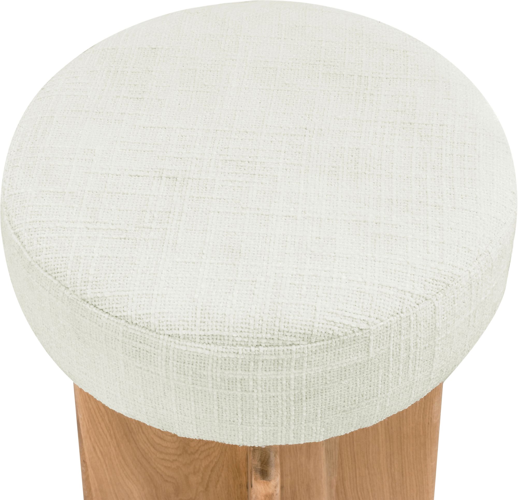 Jasper Boucle Fabric Counter Stool with Natural White Oak Base