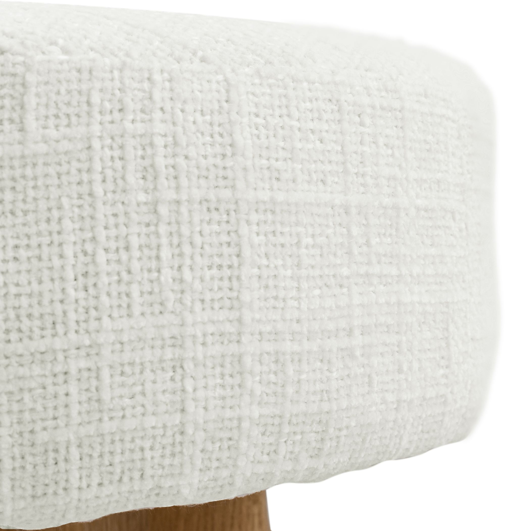 Jasper Boucle Fabric Counter Stool with Natural White Oak Base