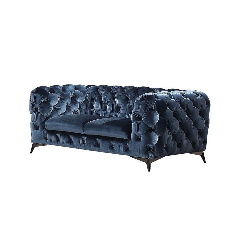 Glitz Velour Fabric Living Room Set