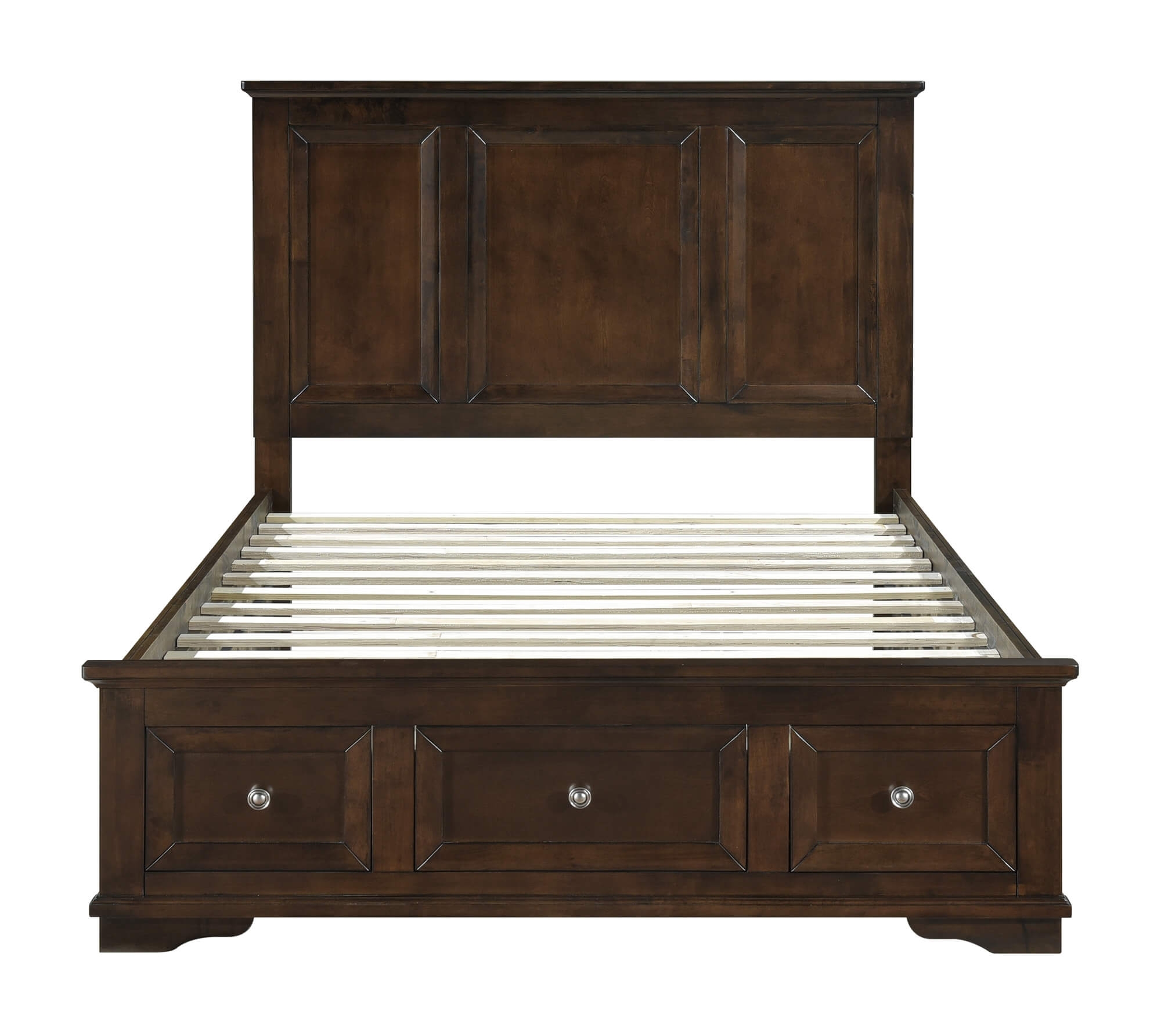 Eunice Wood/Wood Veneer Storage Platform Bed, Full Size