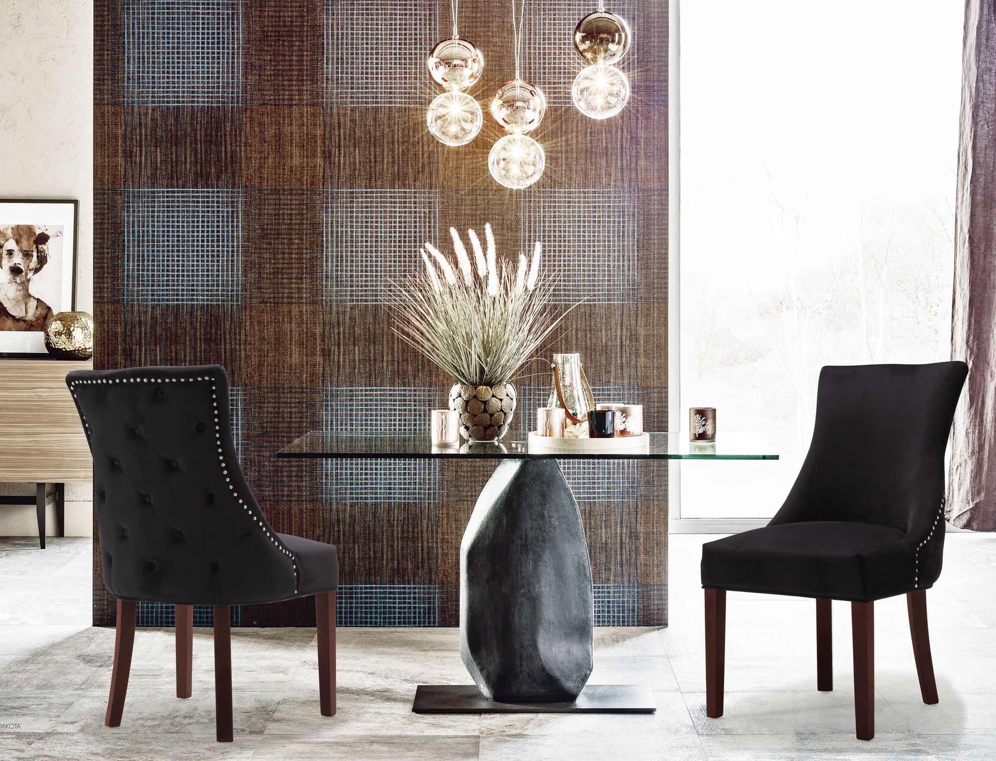 Hannah Velvet Dining Chair