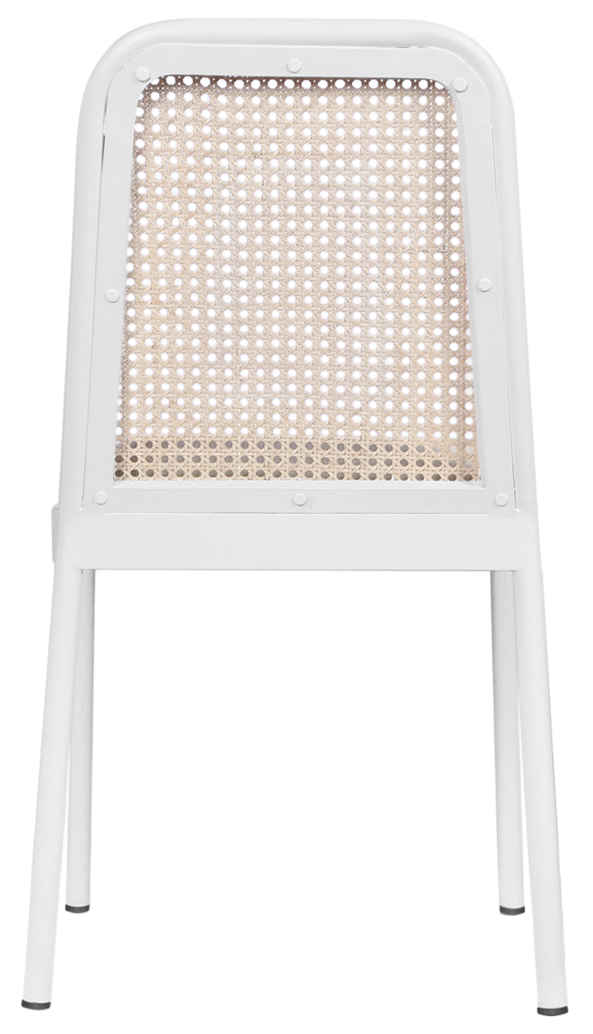 Atticus Boucle Fabric Dining Chair with Black Metal Frame