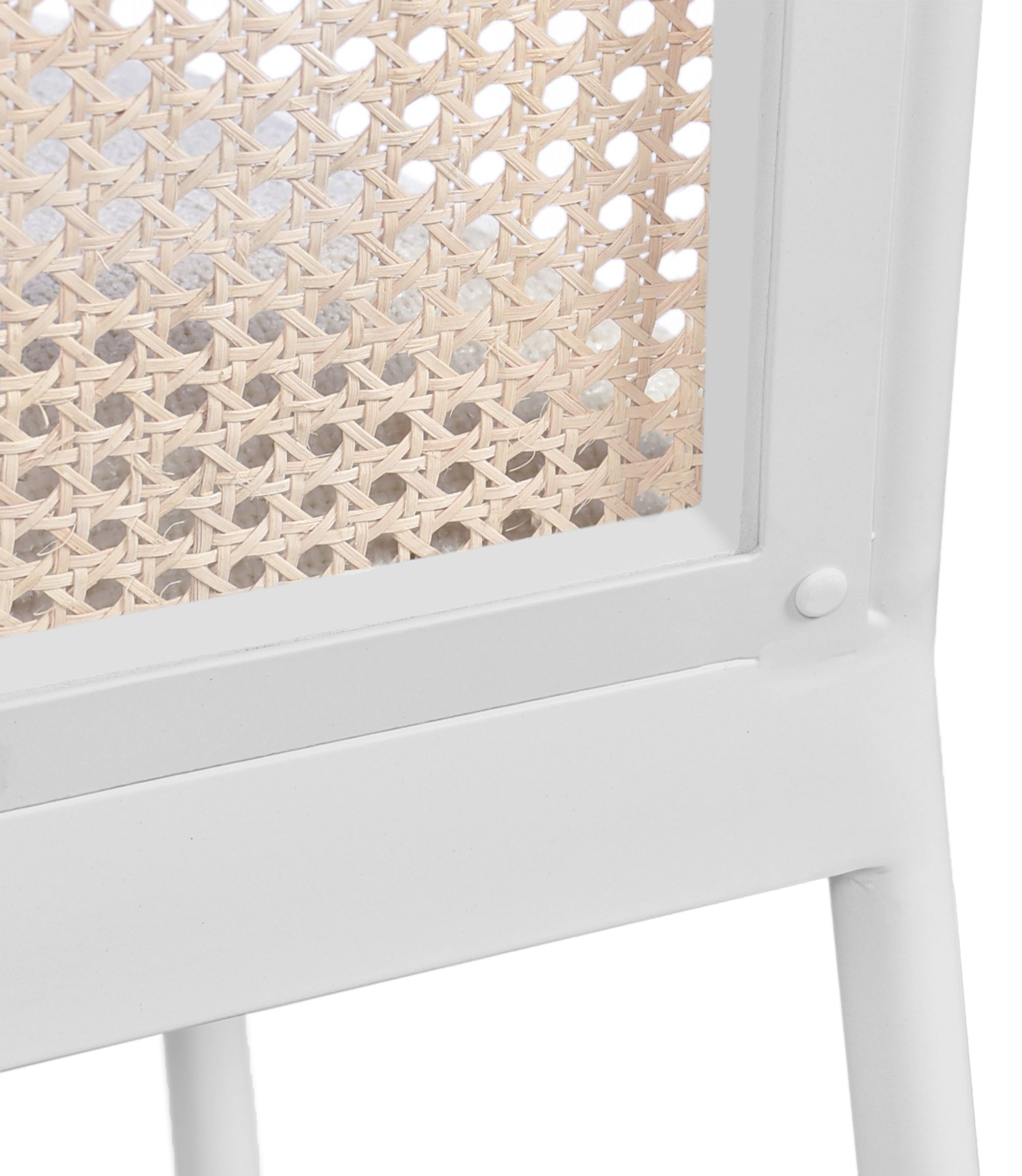 Atticus Boucle Fabric Dining Chair with Black Metal Frame