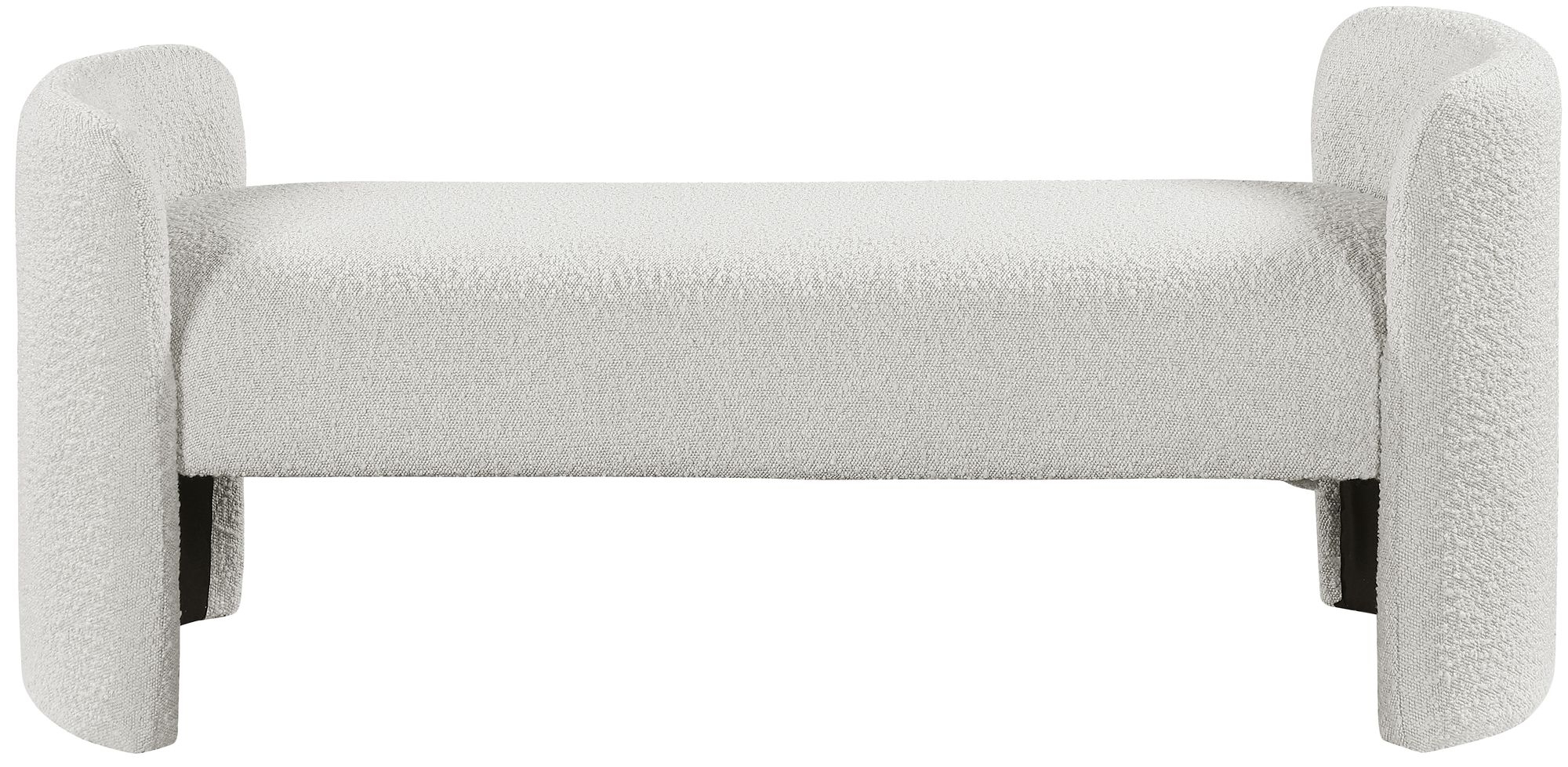 Peyton Boucle Fabric Bench