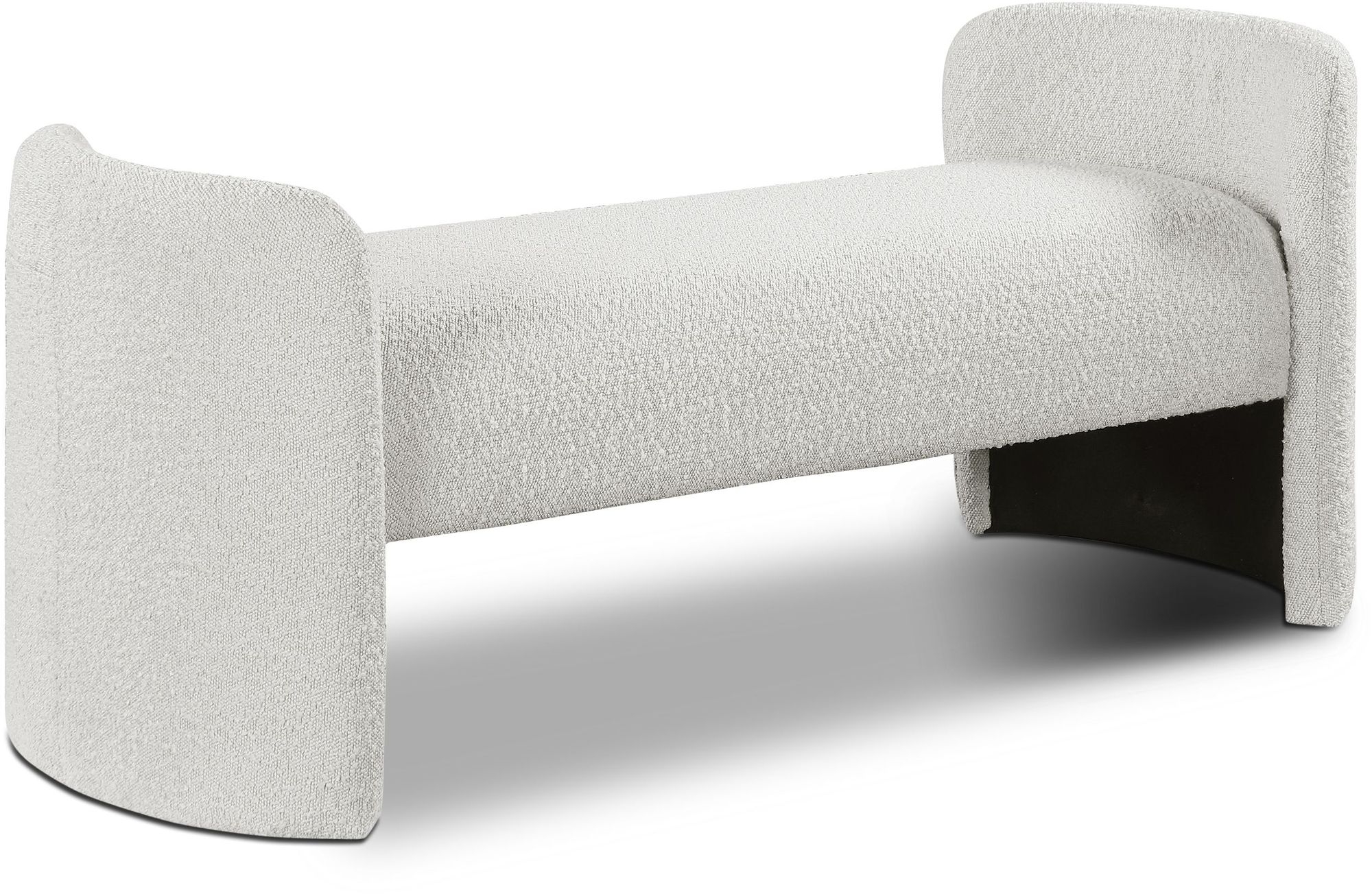 Peyton Boucle Fabric Bench