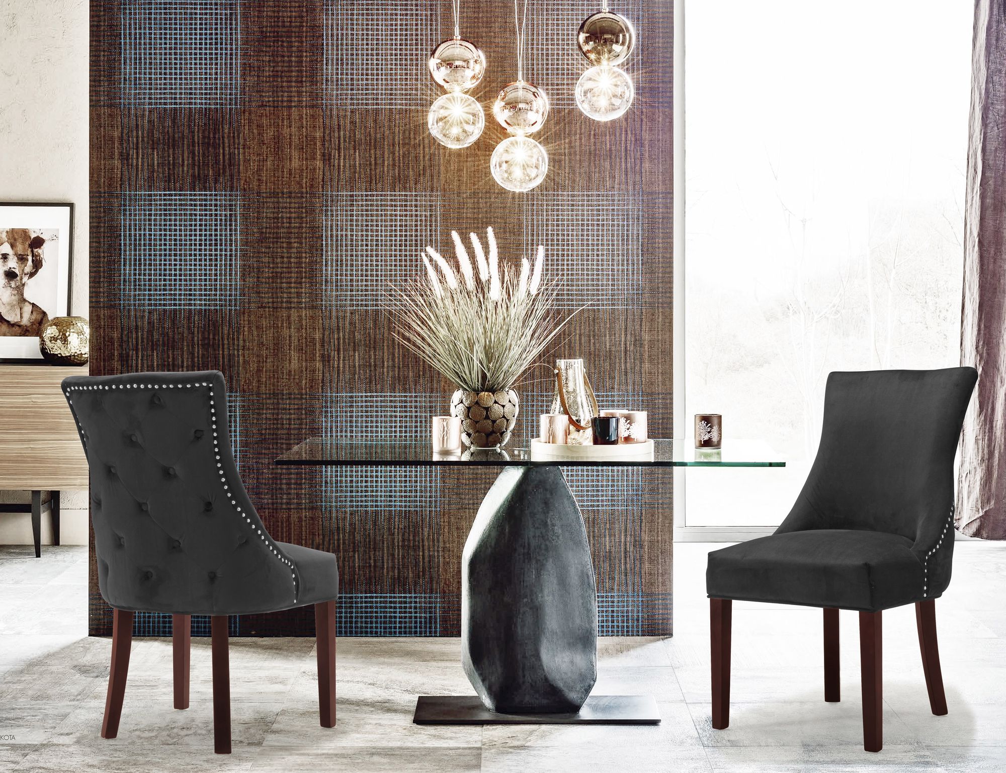 Hannah Velvet Dining Chair