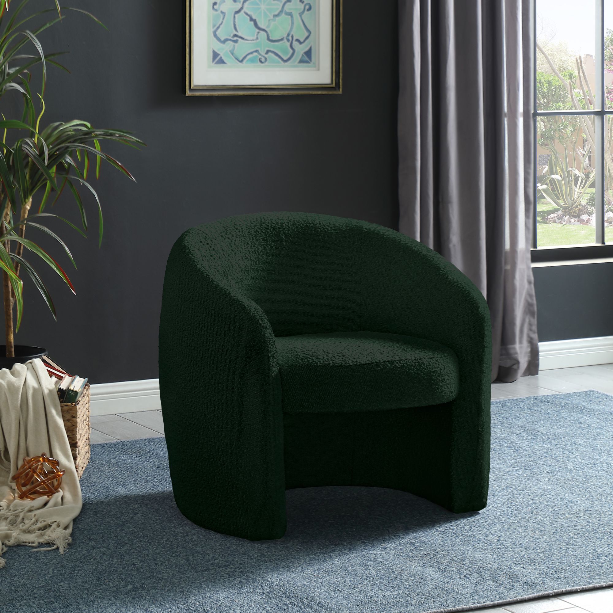 Acadia Boucle Fabric Accent Chair