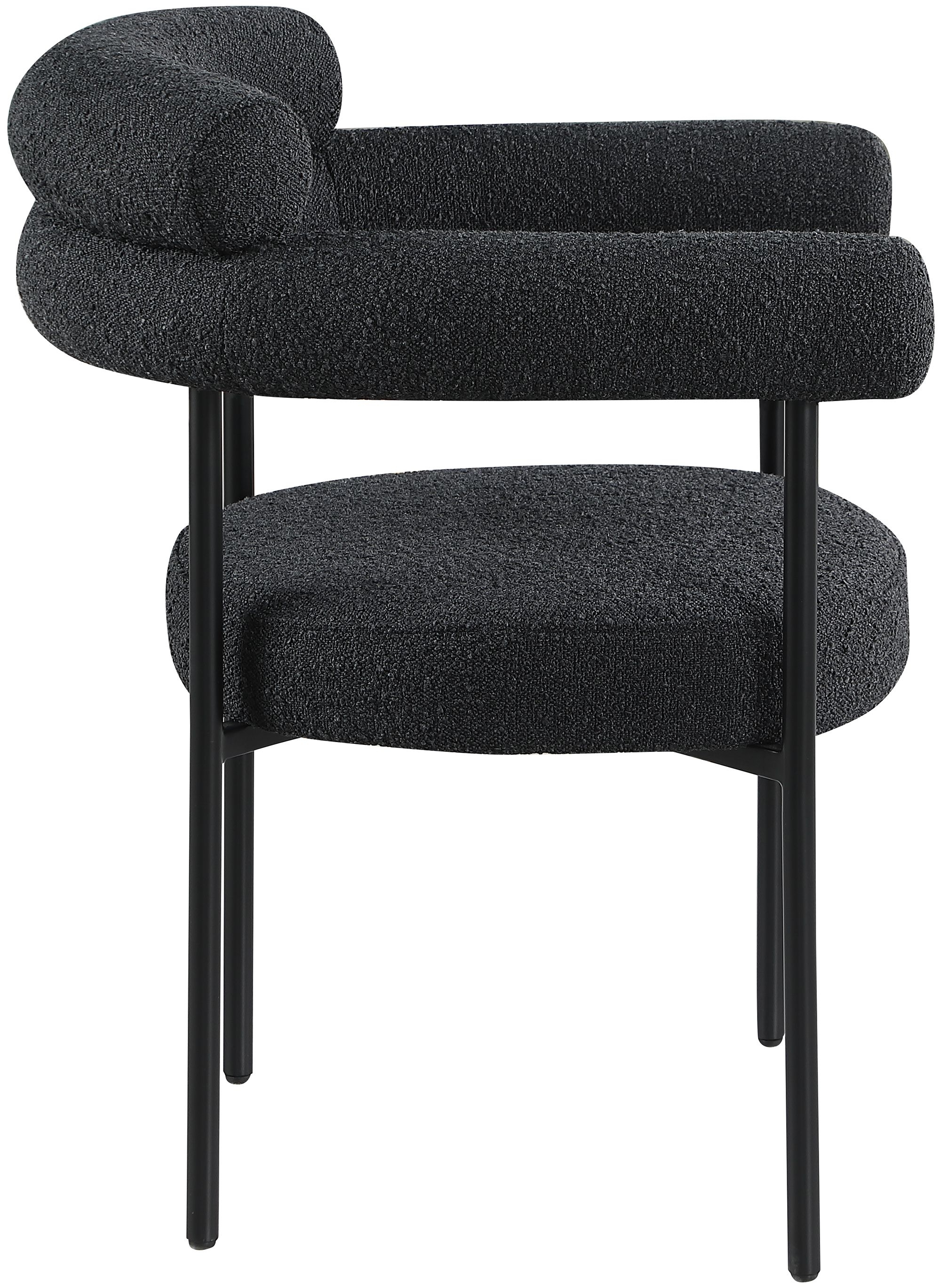 Blake Boucle Fabric Dining Chair