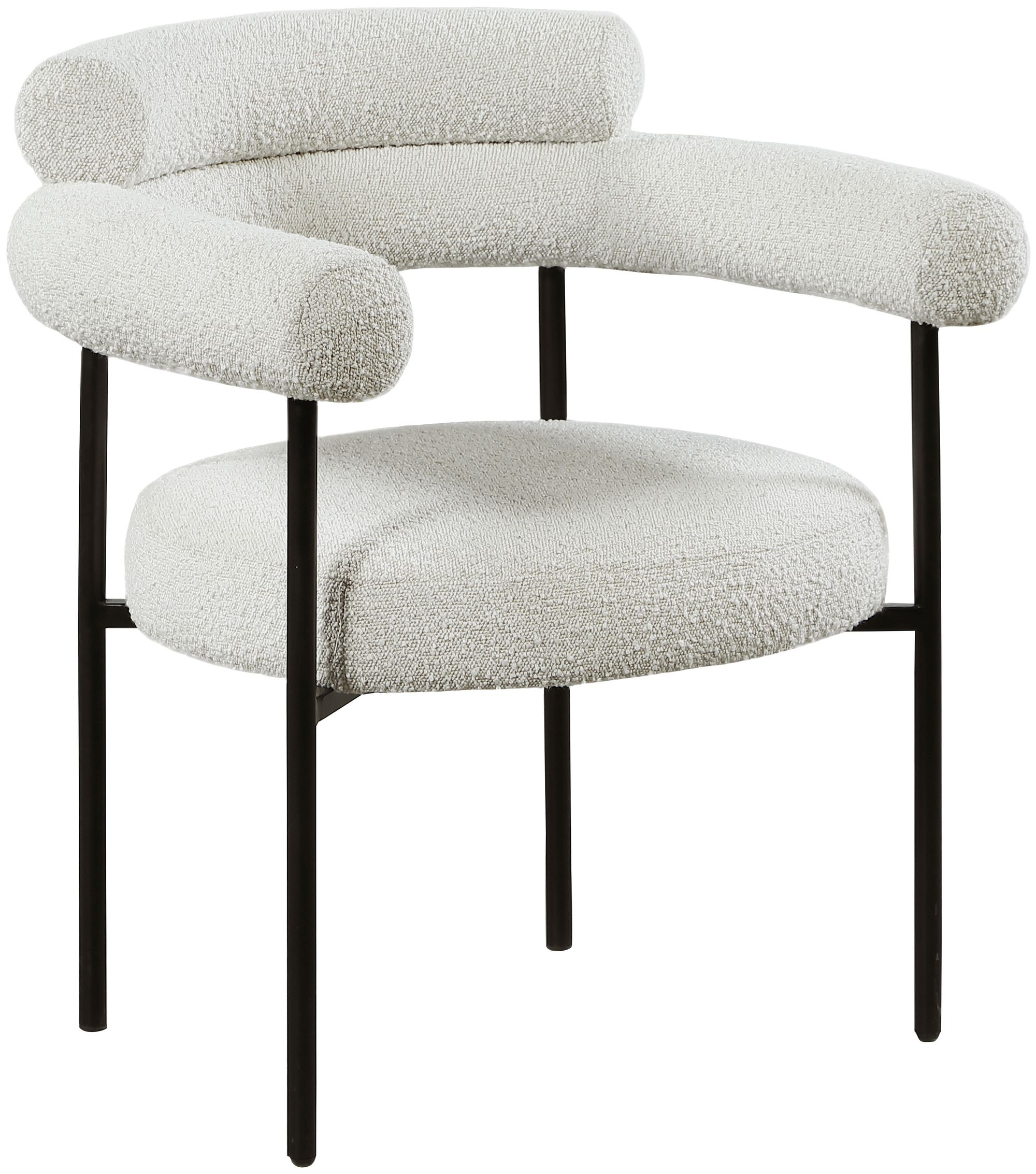 Blake Boucle Fabric Dining Chair