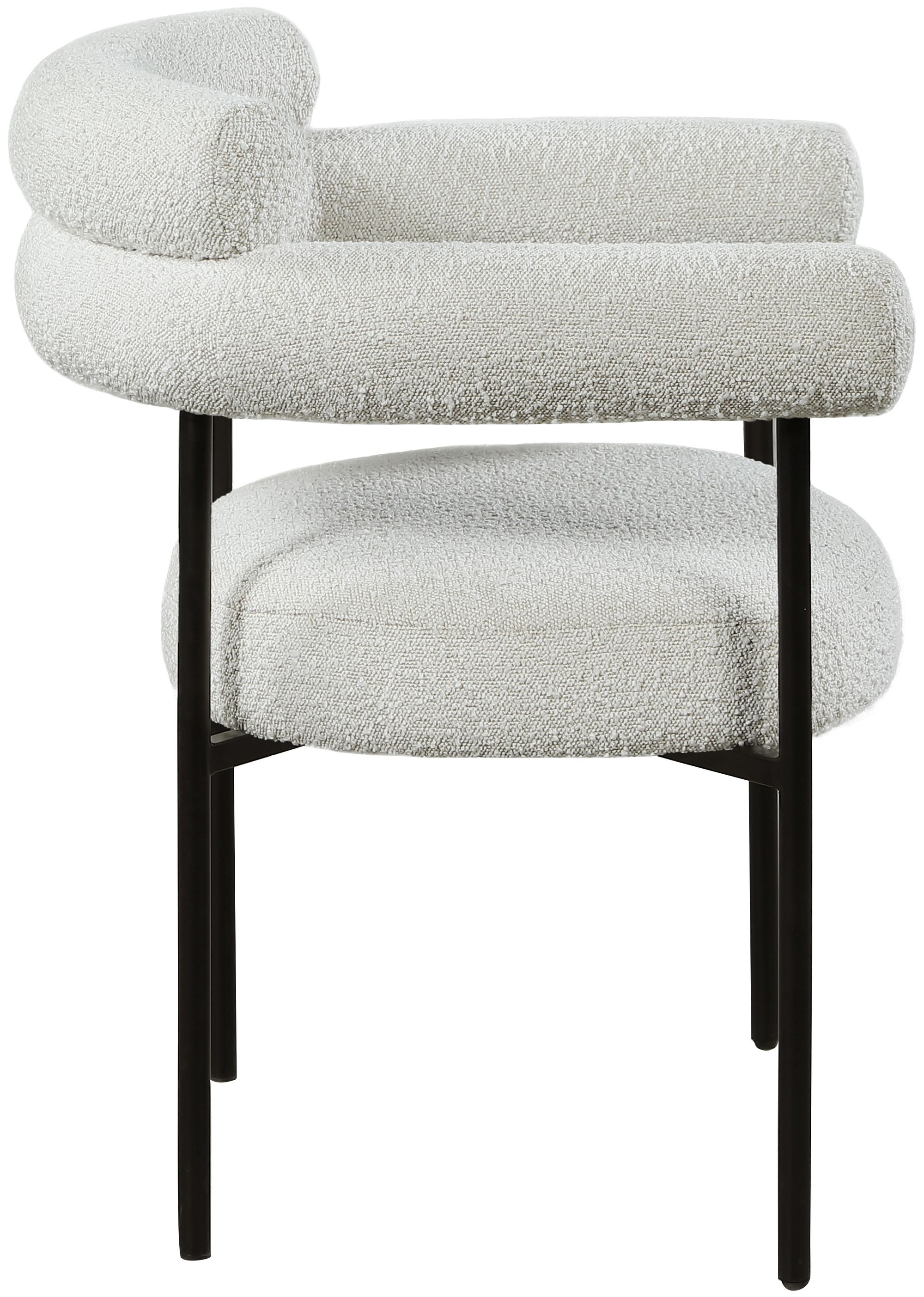 Blake Boucle Fabric Dining Chair