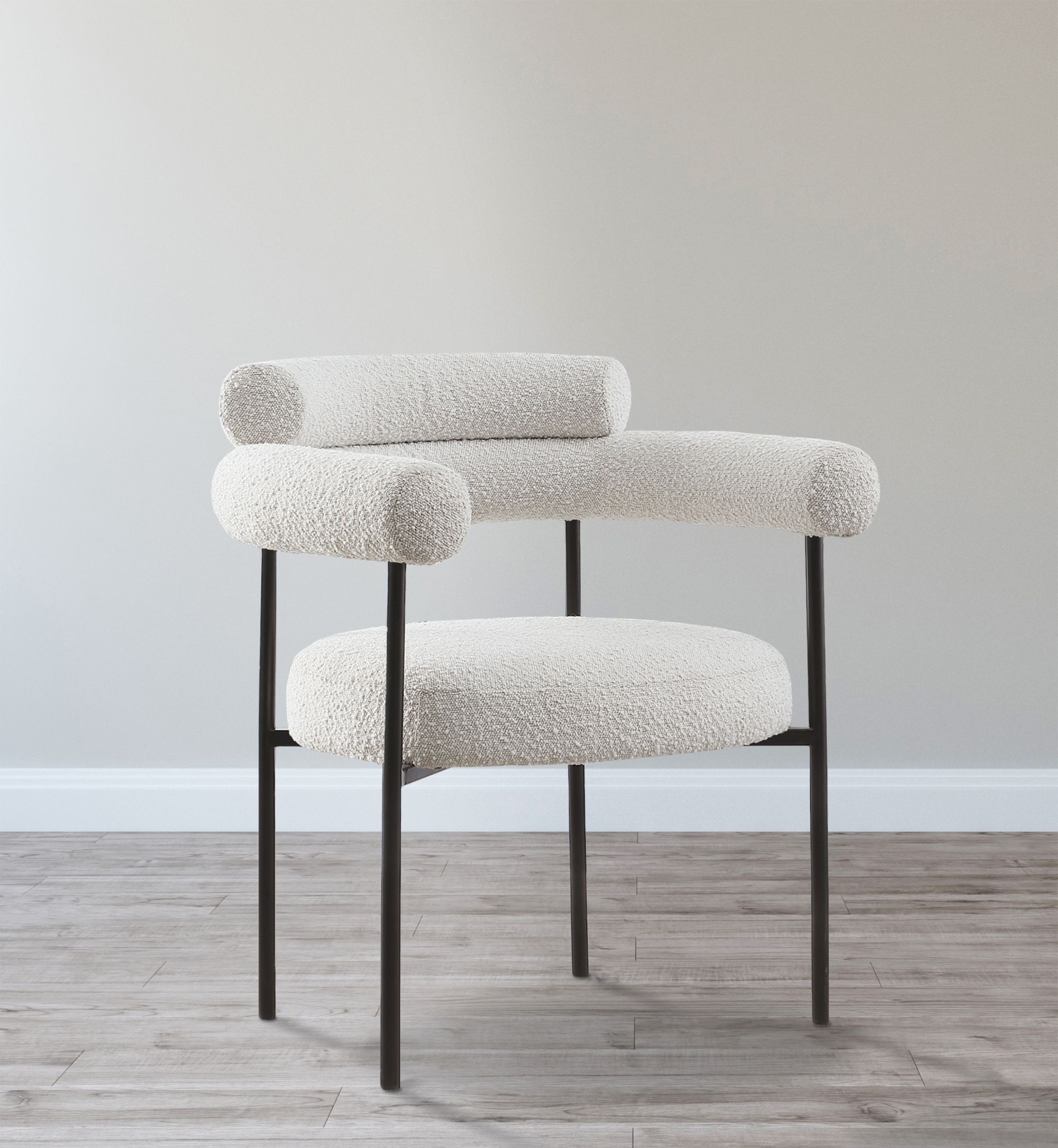 Blake Boucle Fabric Dining Chair